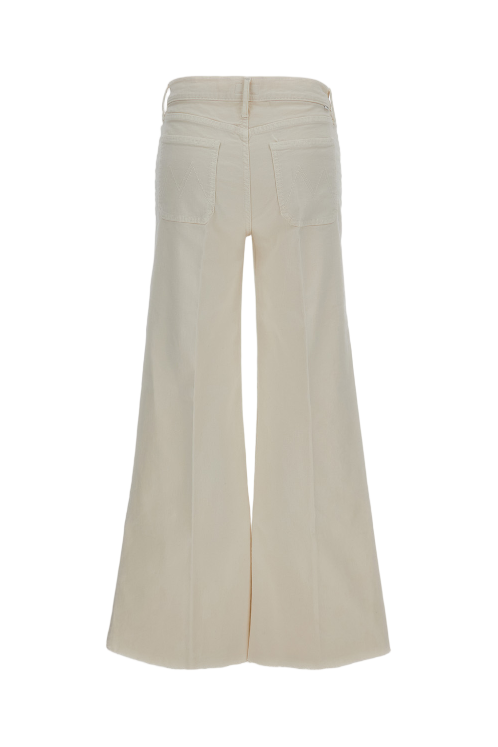 High-Rise Flared Jeans with Raw-Cut Hem