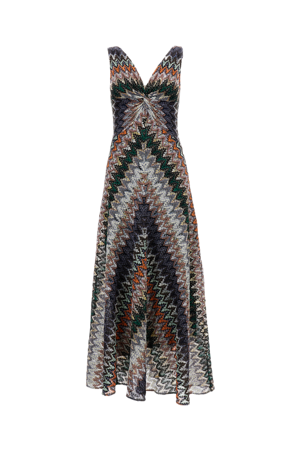Multicolor Sleeveless Long Dress