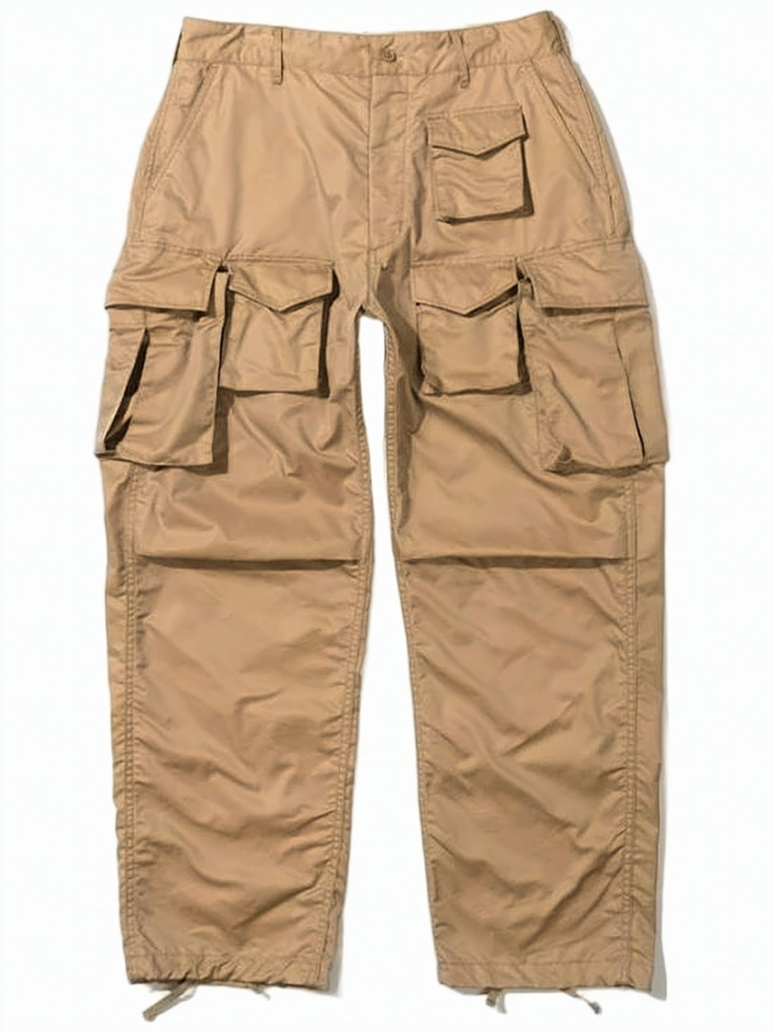Relaxed Fit Utility Cargo Pants with Adjustable Drawstring Hem