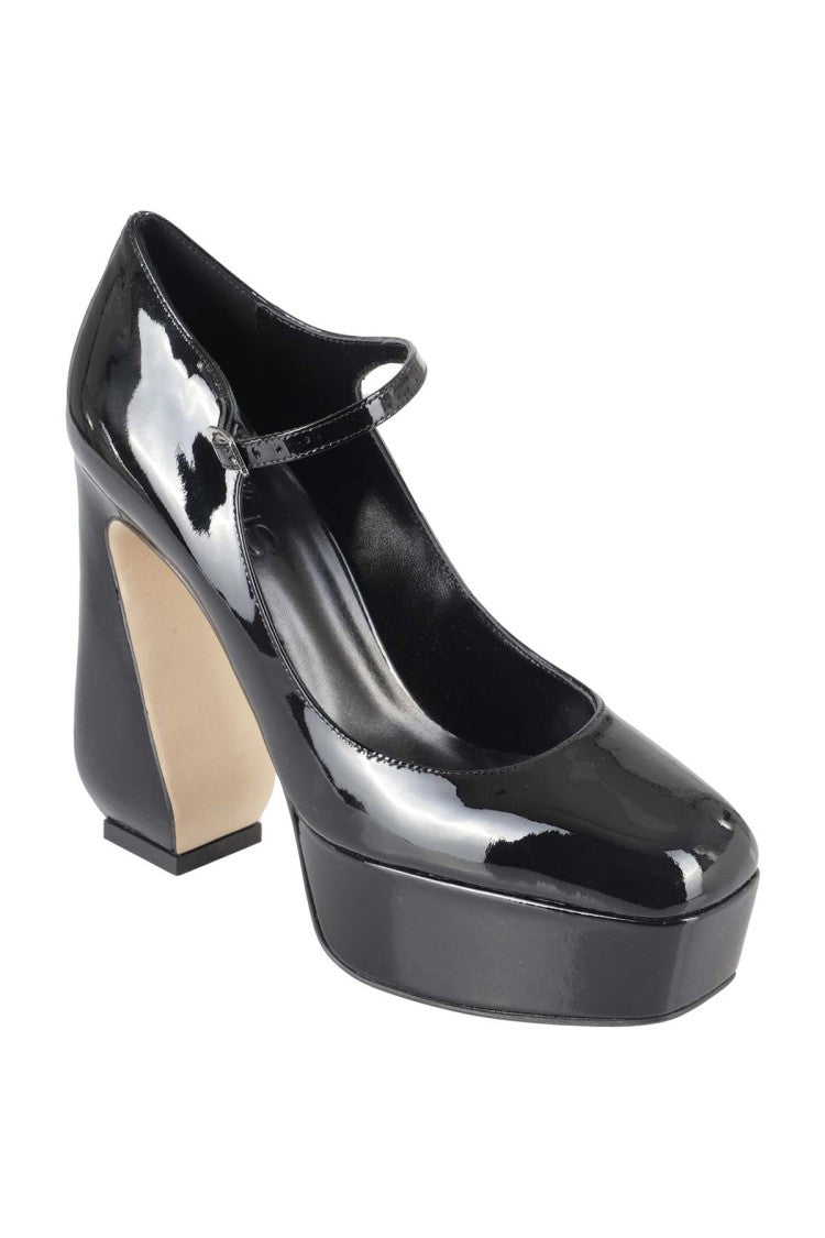 Patent Leather Pump With Irregular High Heel