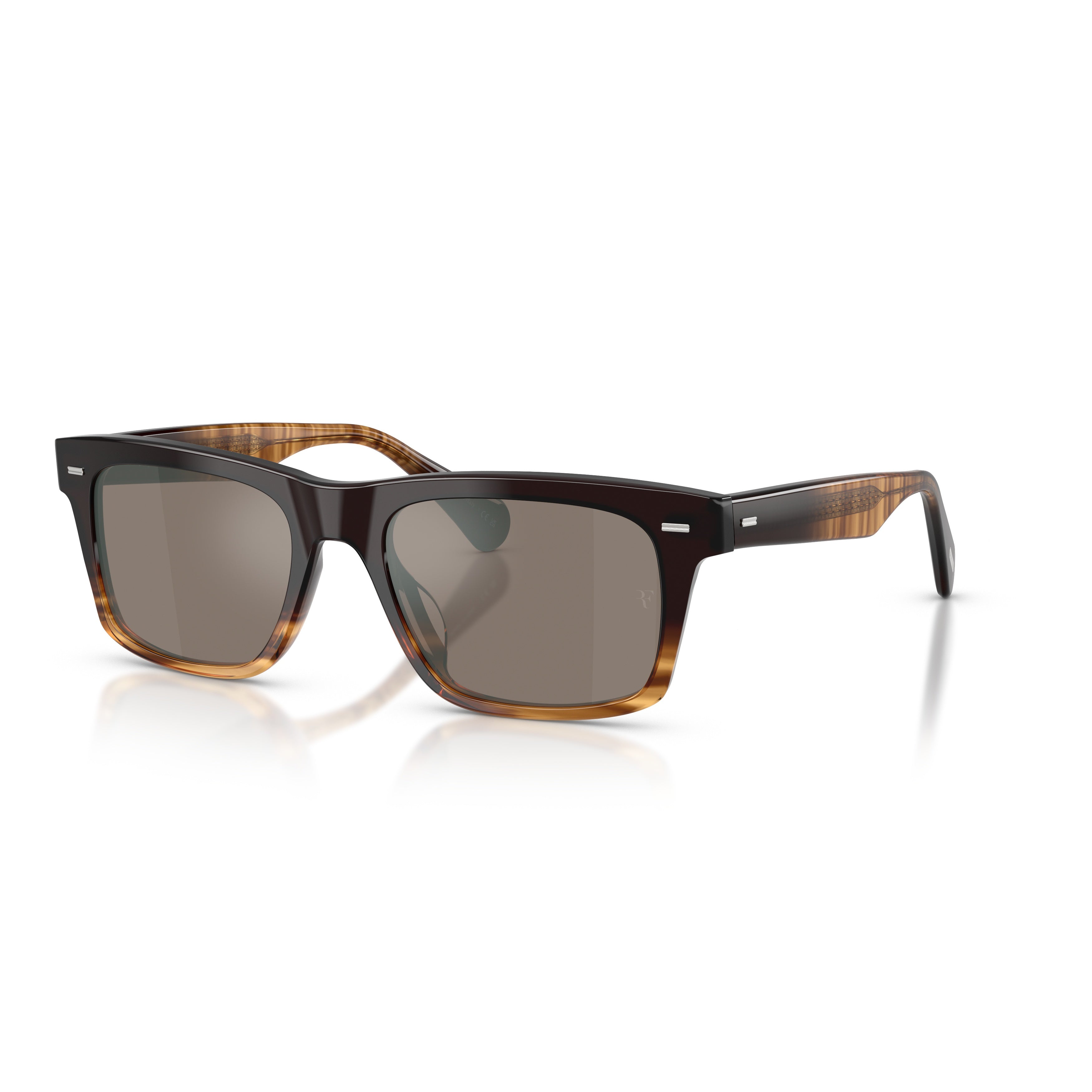 0ov5596su Gradient Tortoiseshell Rectangular Sunglasses