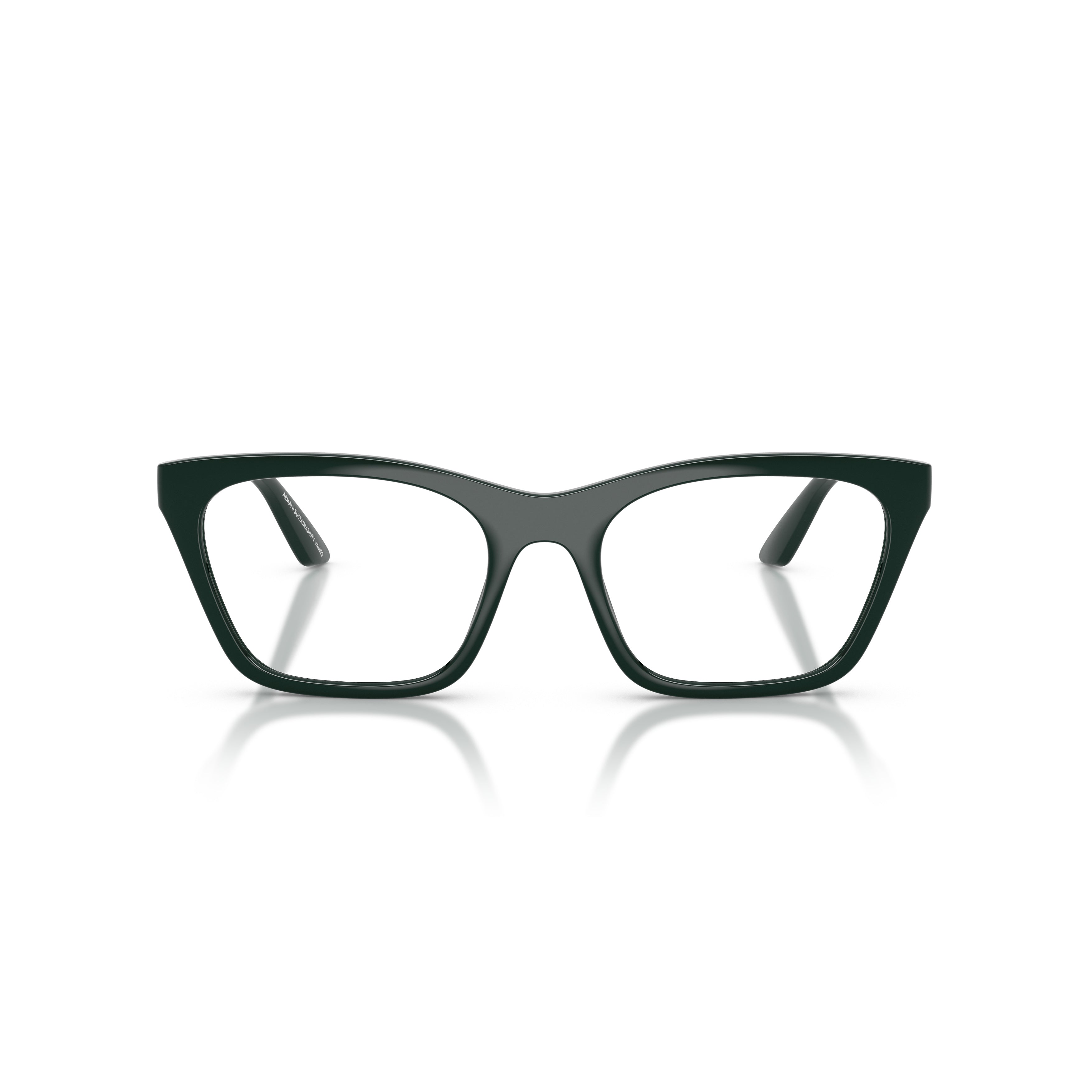 Oversized Black Square Frame Emporio Armani Eyeglasses
