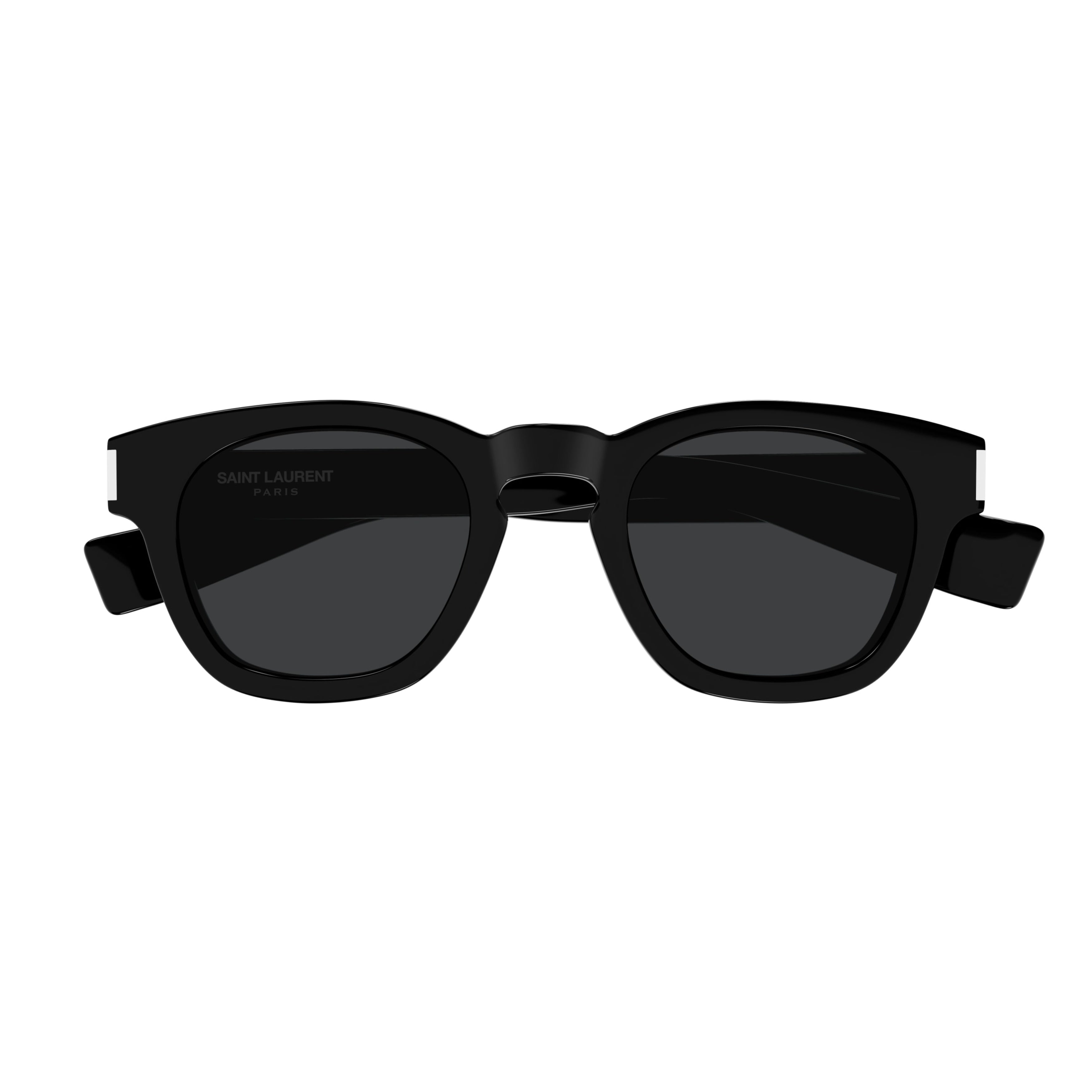Sl 746 Bold Rectangular Black Acetate Sunglasses
