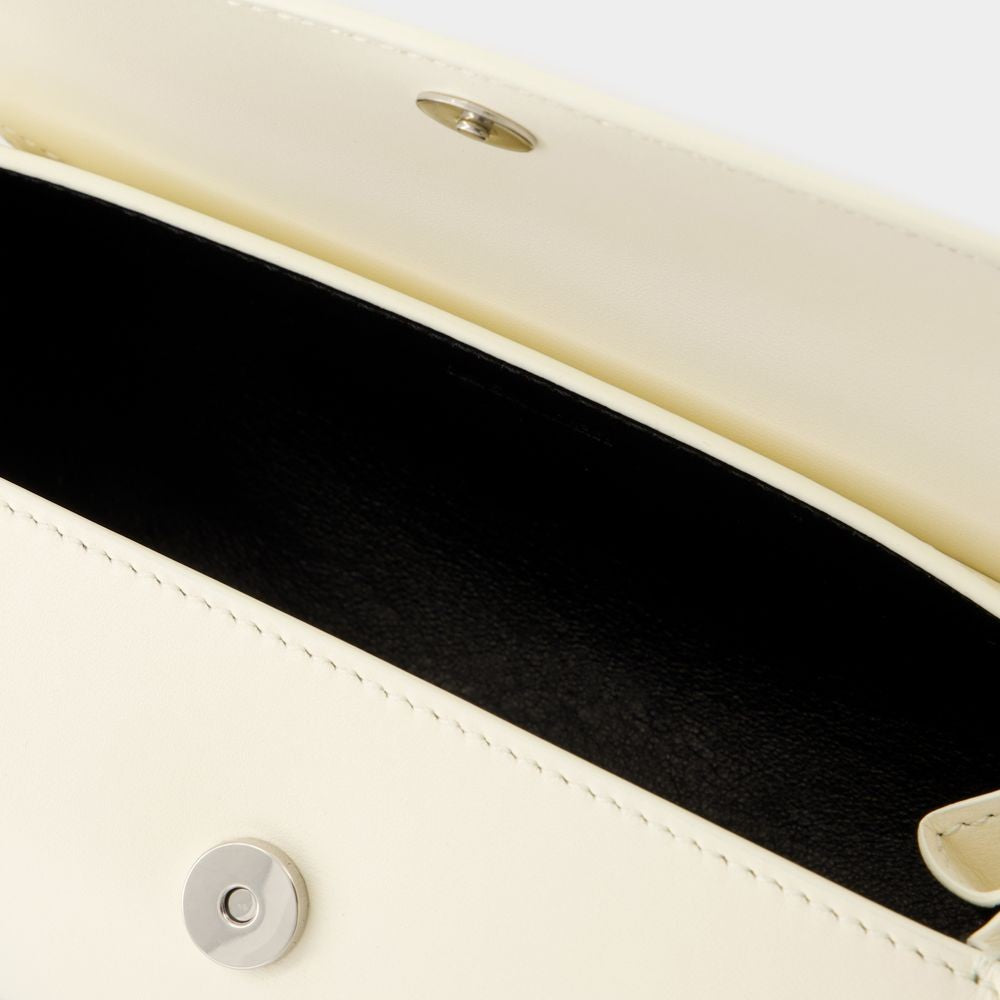 Cannolo Mini Purse - Leather - Eggshell