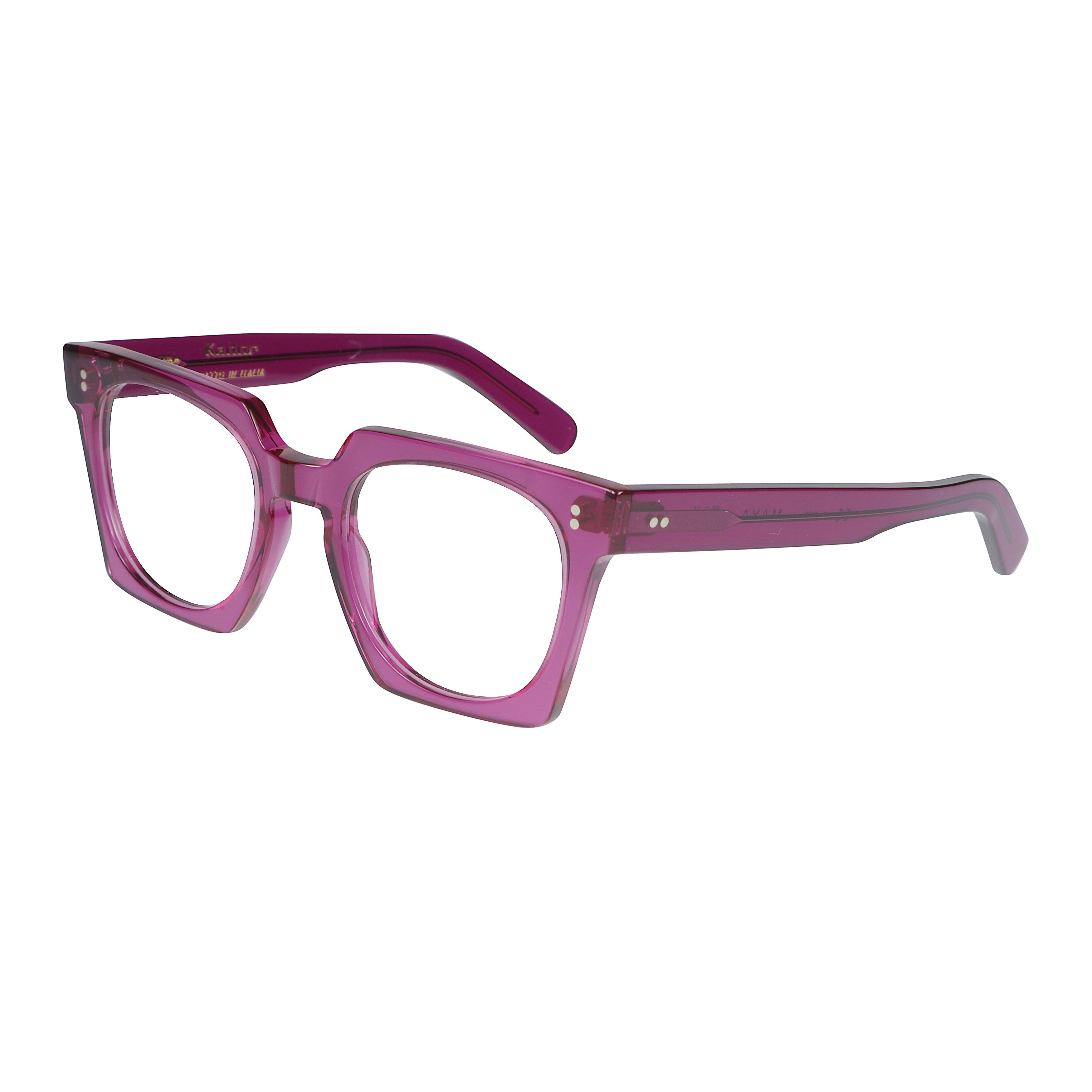 Maya Oversized Square Frame Sunglasses with Translucent Purple Finish