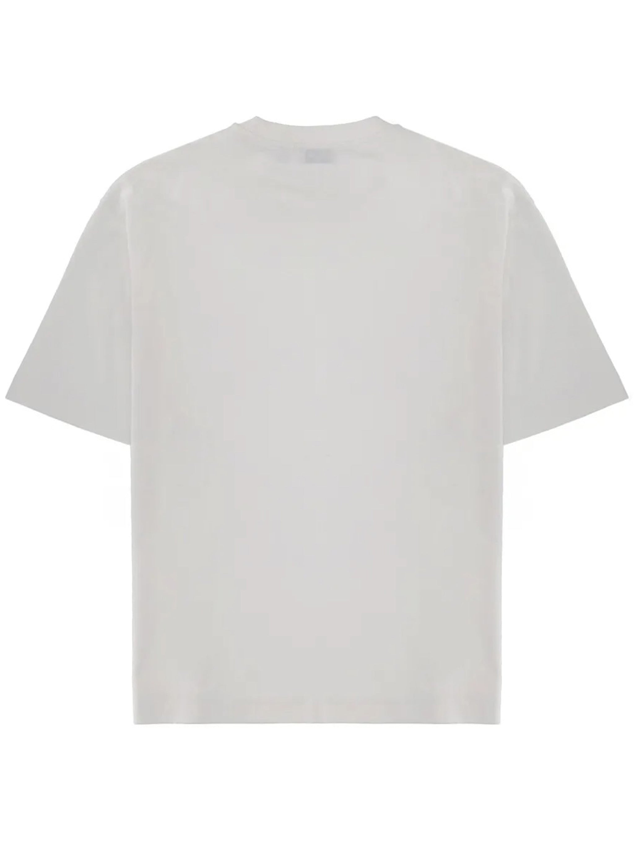 White New Off Stamp Cotton T-Shirt