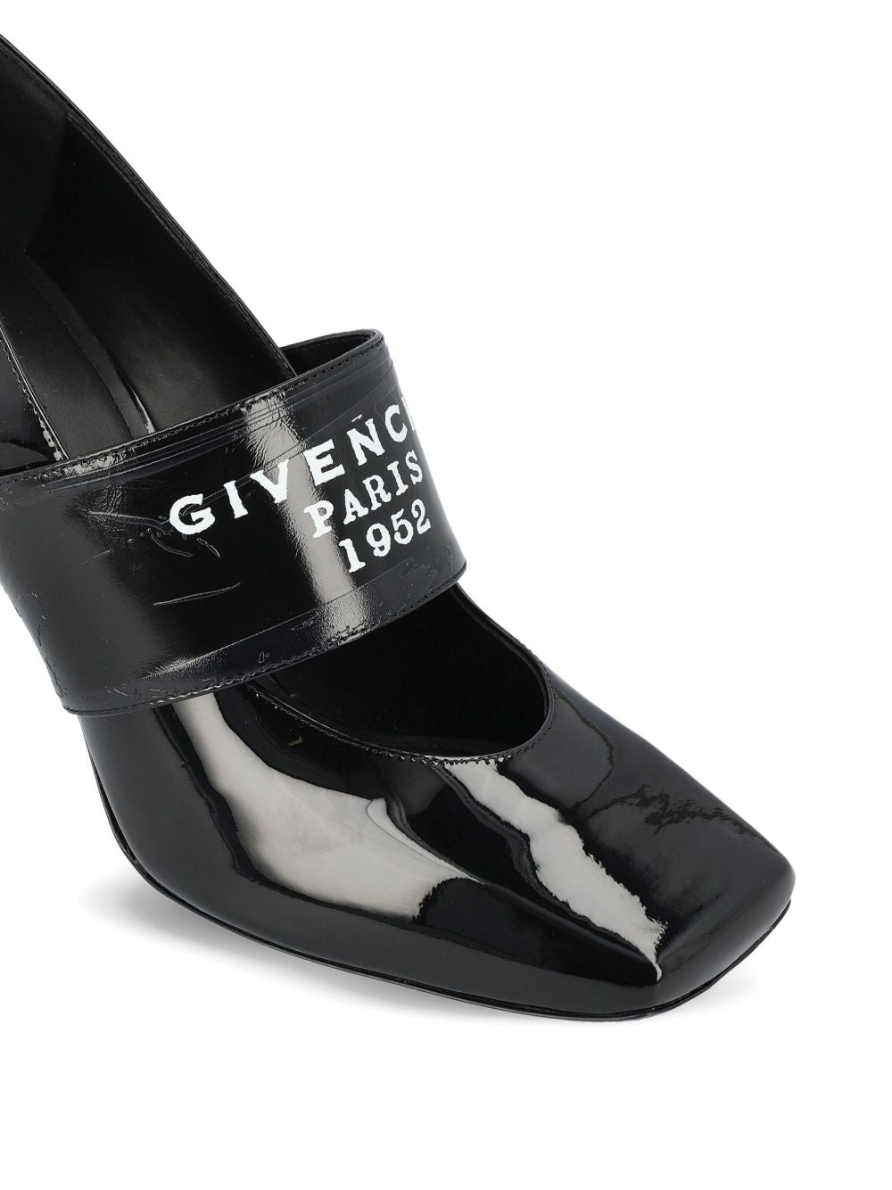 High-Heeled Black Silk and Nylon Pumps