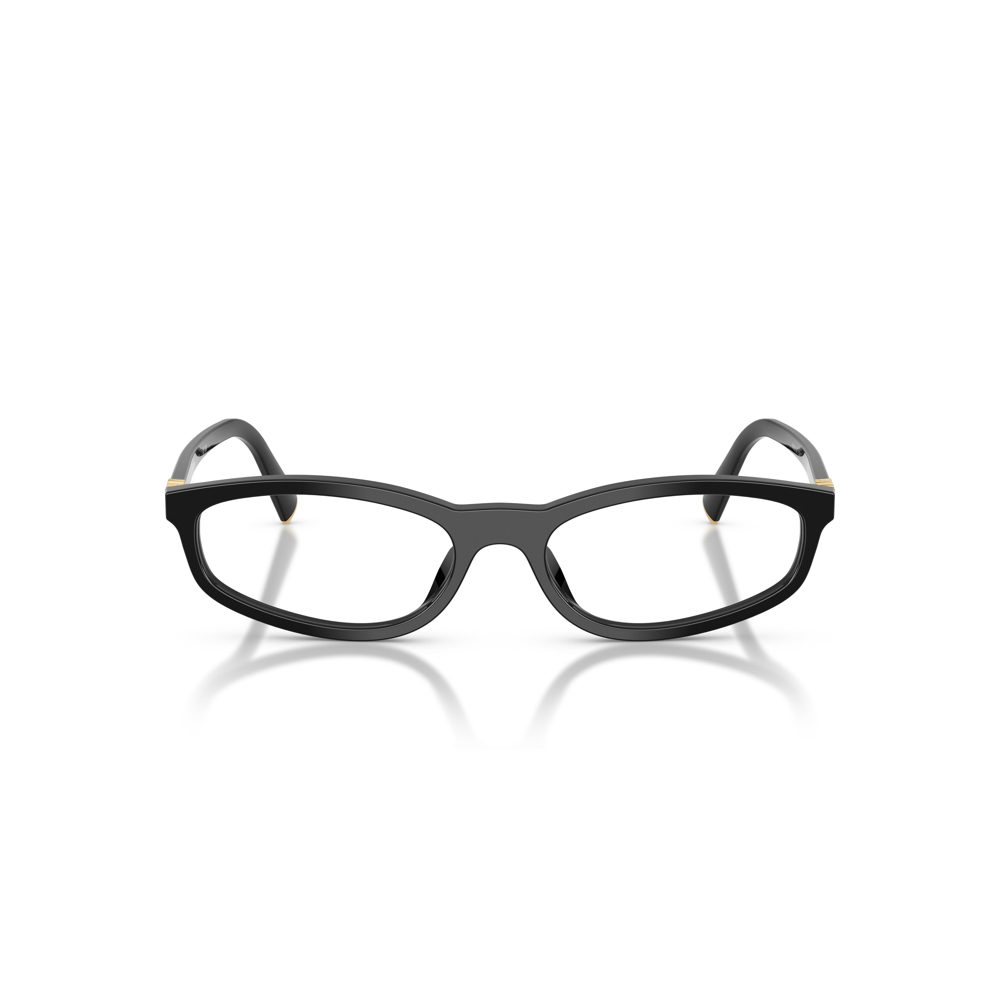 0mu 01zv Rectangular Black Acetate Eyeglasses