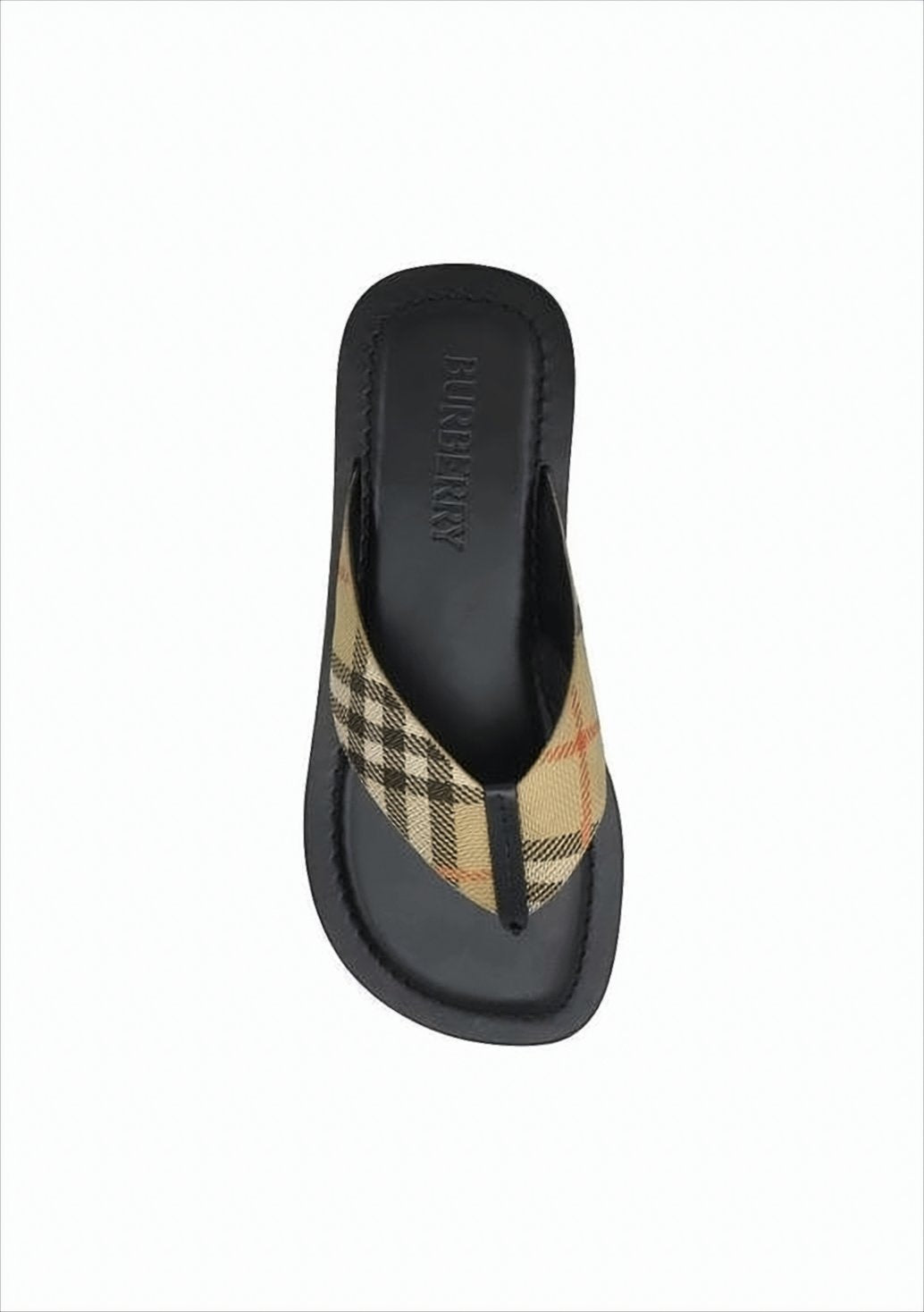 Classic Checkered Slip-On Sandals with Embossed Branding