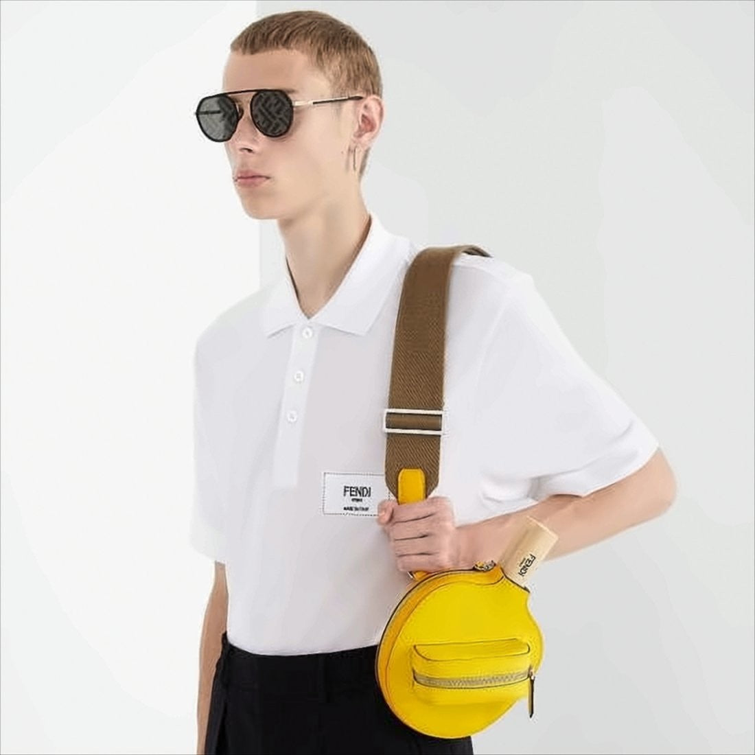 Fendi Short-Sleeve Polo Shirt