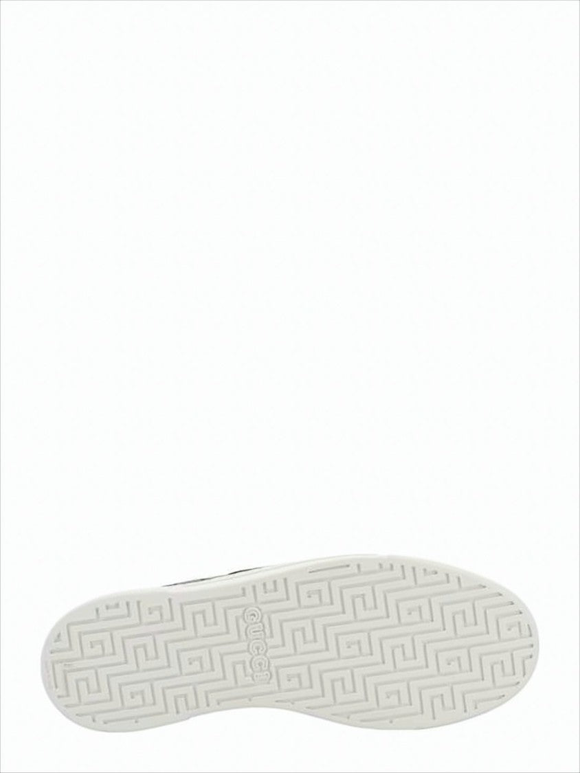 Monogram Canvas Low-Top Sneakers with Signature Stripes