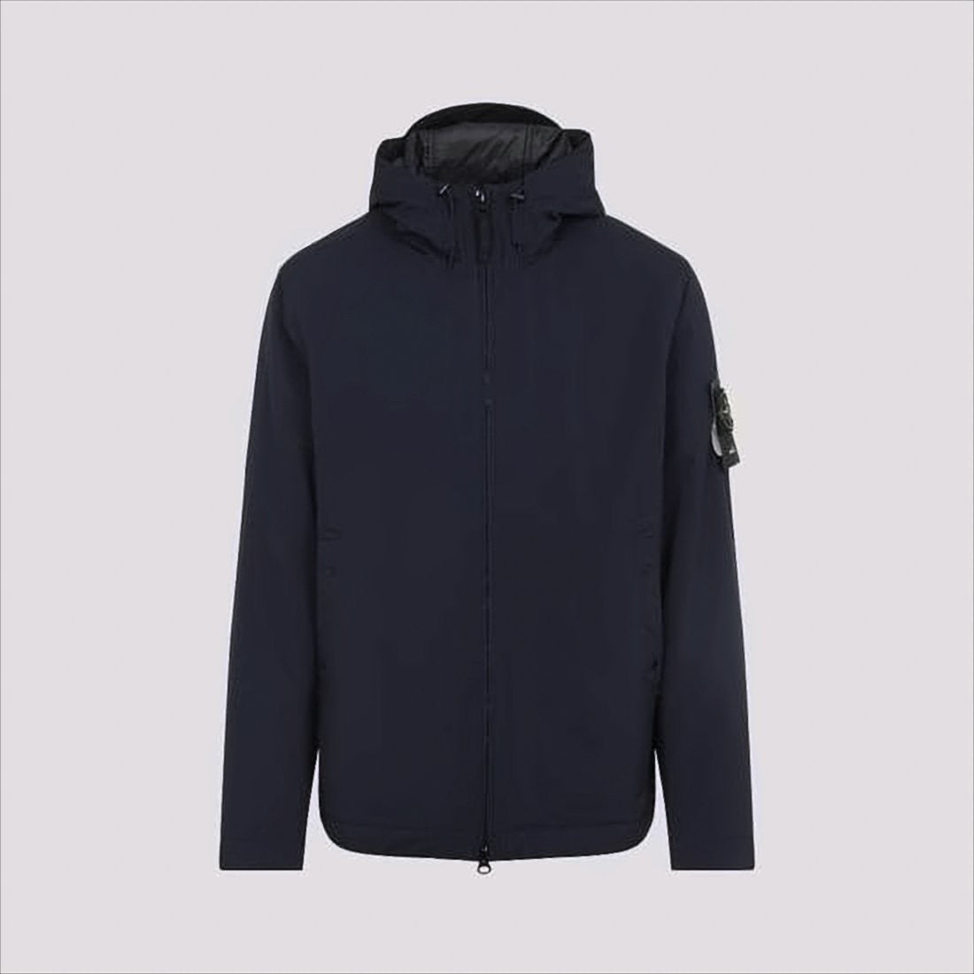 Padded Jacket with Front Zipper and Hood