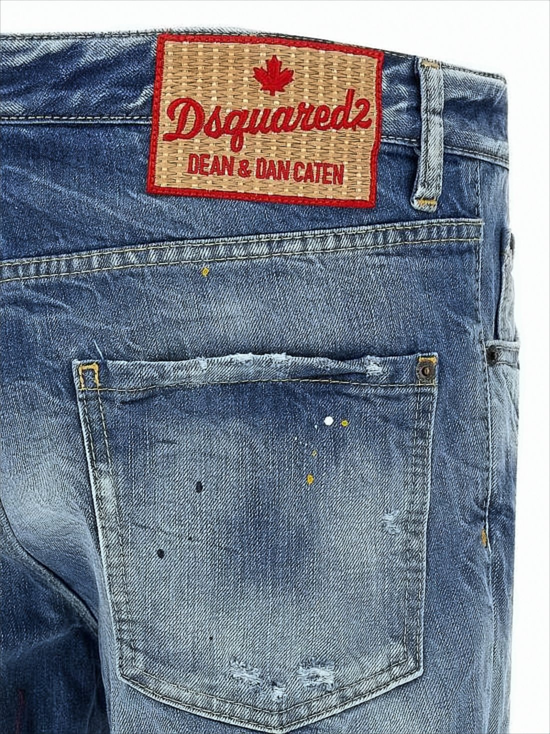 Distressed Blue Denim Pants