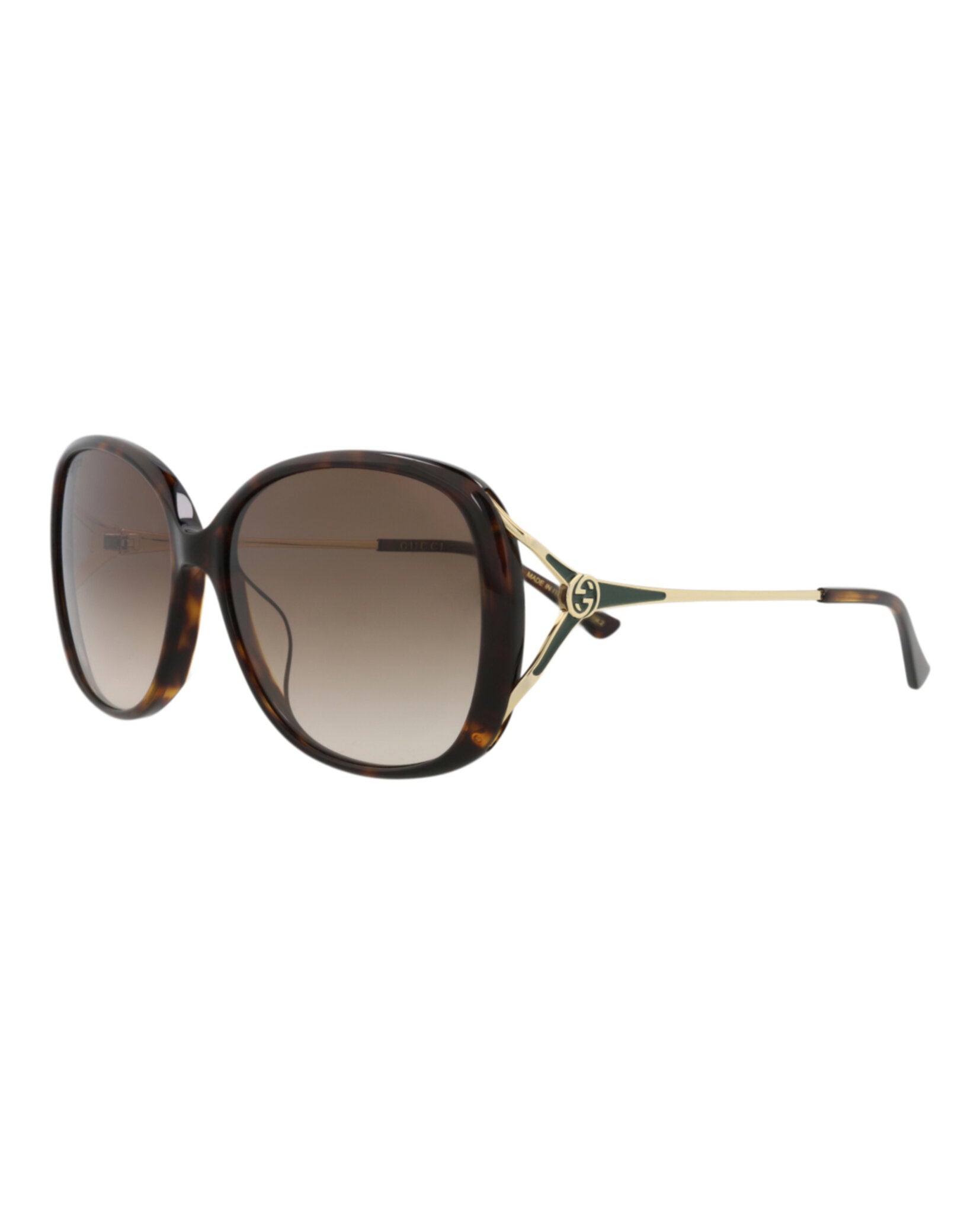 Round-Frame Acetate Sunglasses