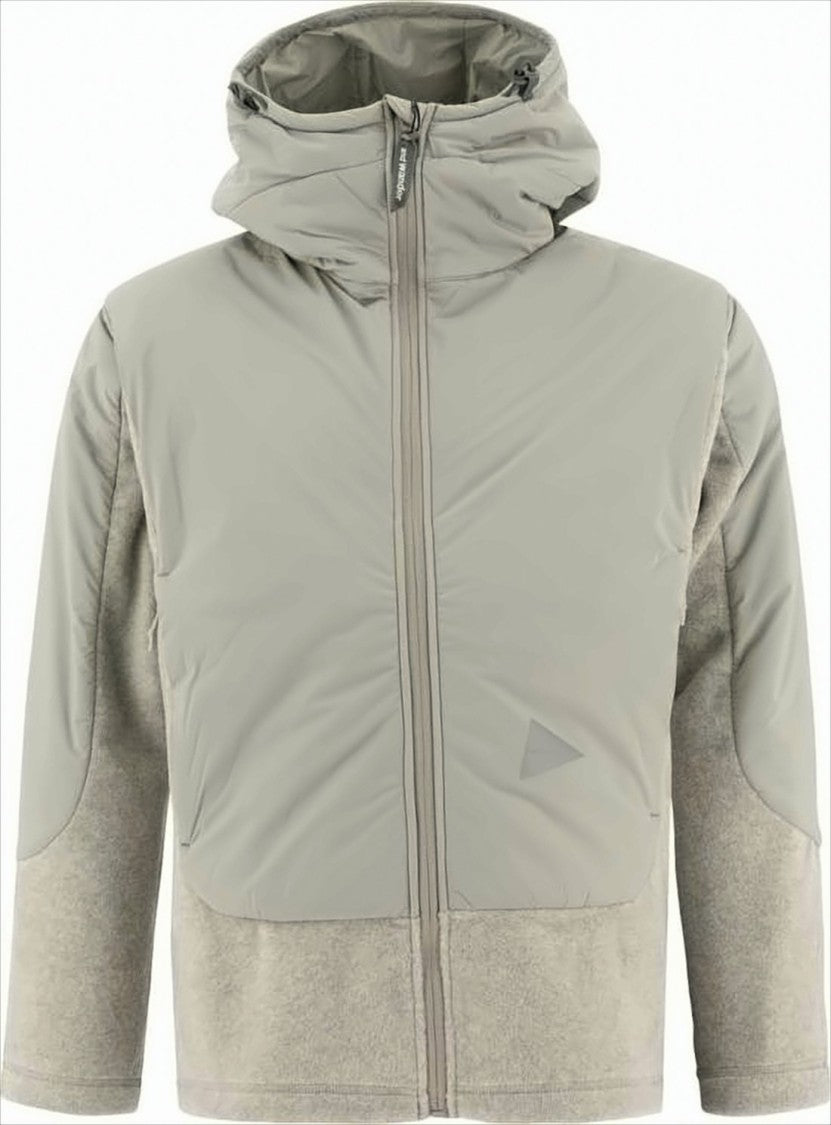 Two-Tone Padded Casual Jacket With Adjustable Hood