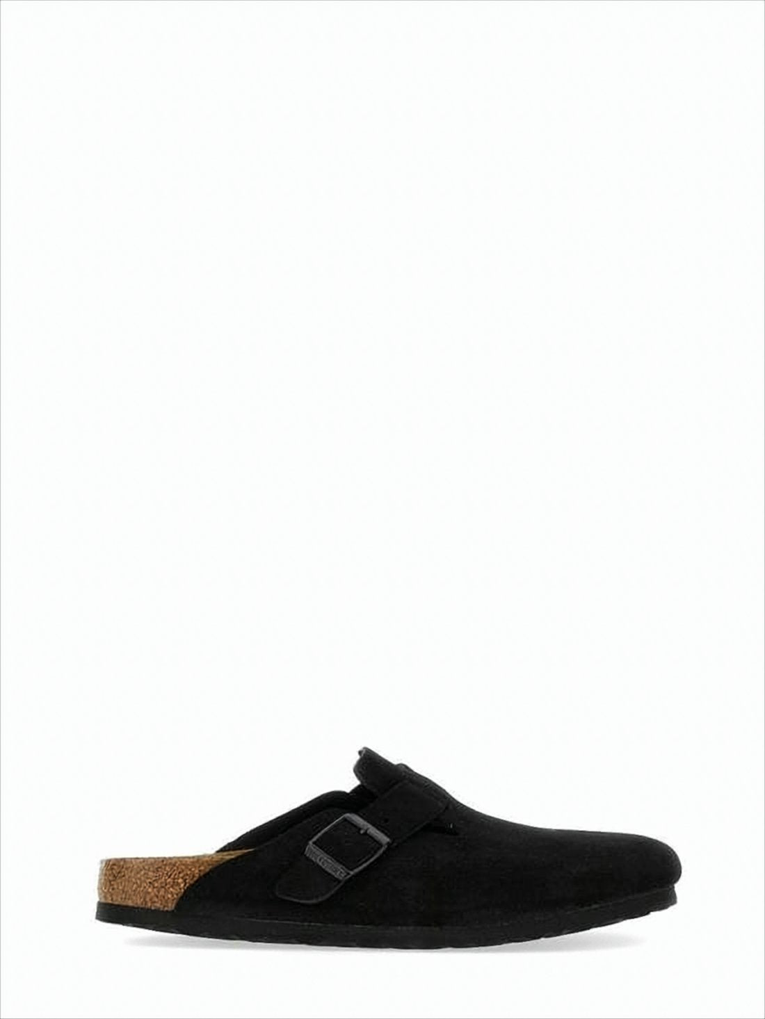 Closed-Toe Mule Sandals with Adjustable Leather Strap