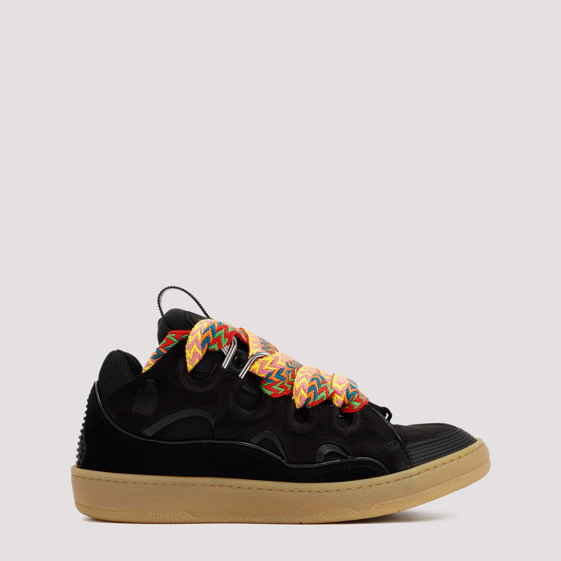 Black Suede Calf Leather Sneakers