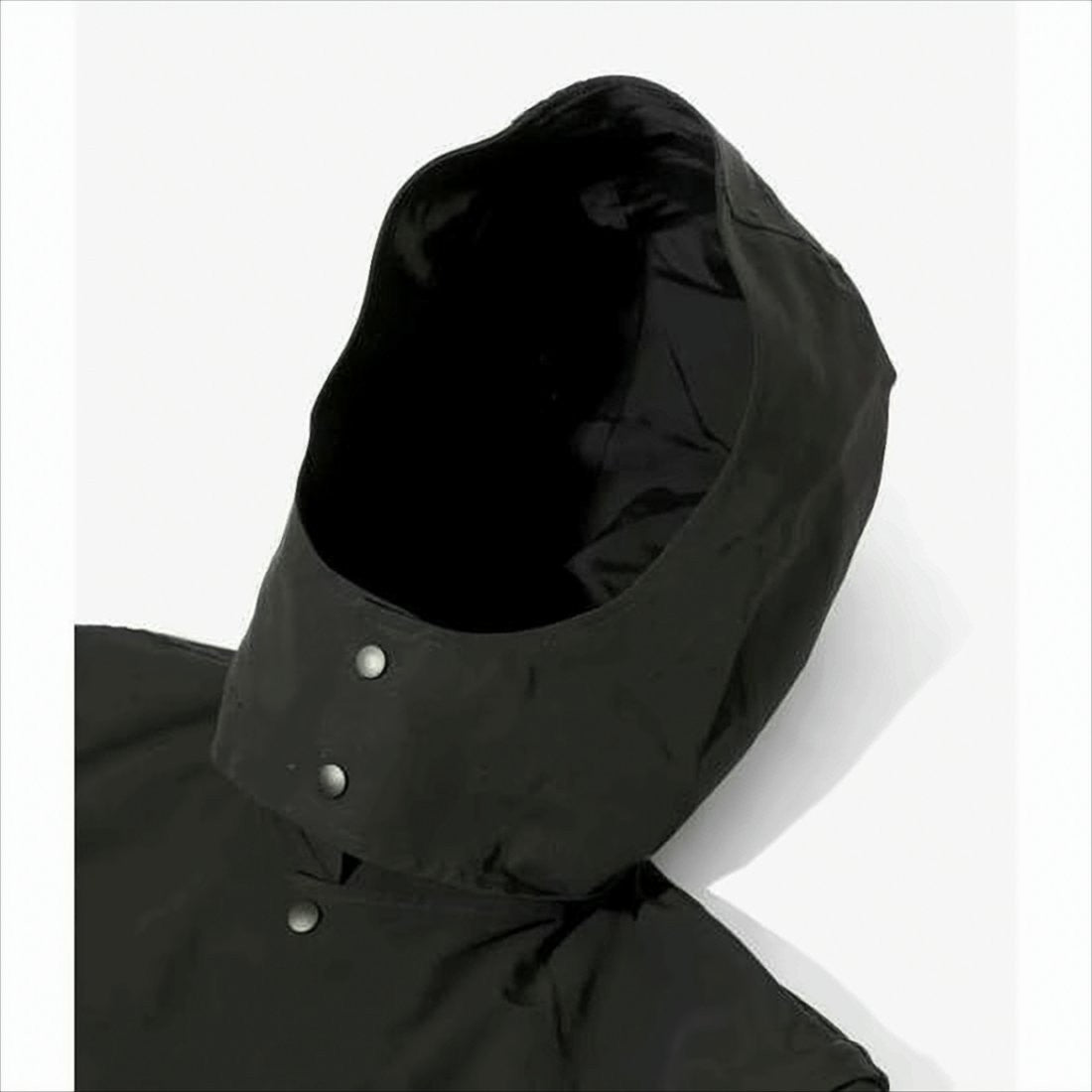 Utilitarian Black Jacket with Detachable Hood