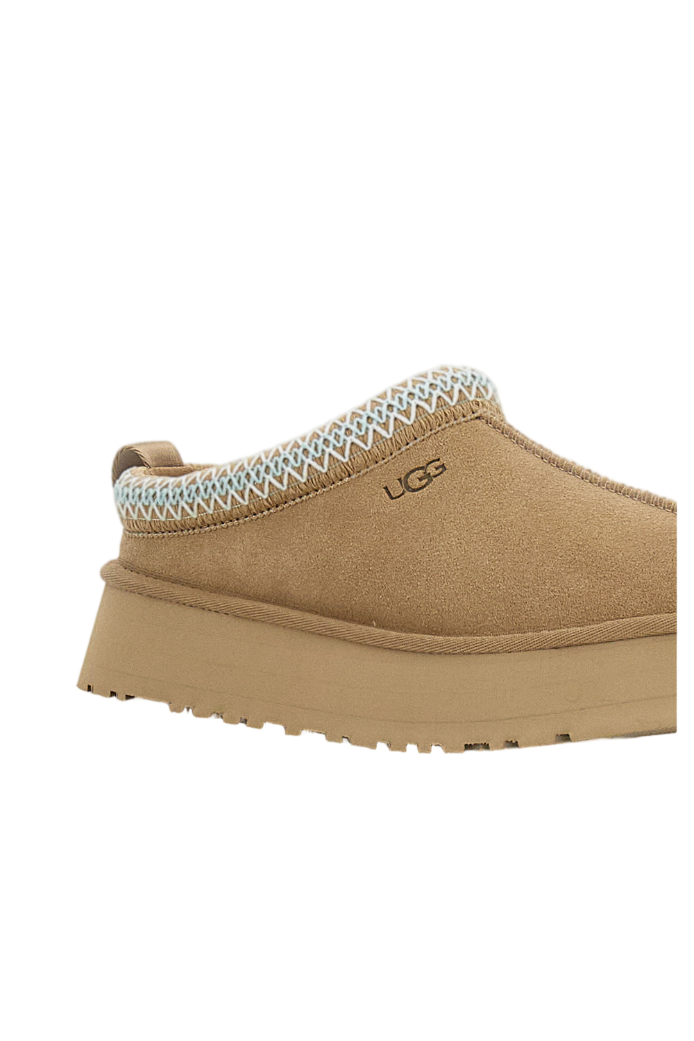 Beige Tazz II Suede Platform Slippers