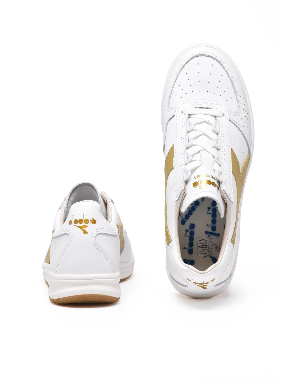 White Gold Leather B.Elite Sneakers