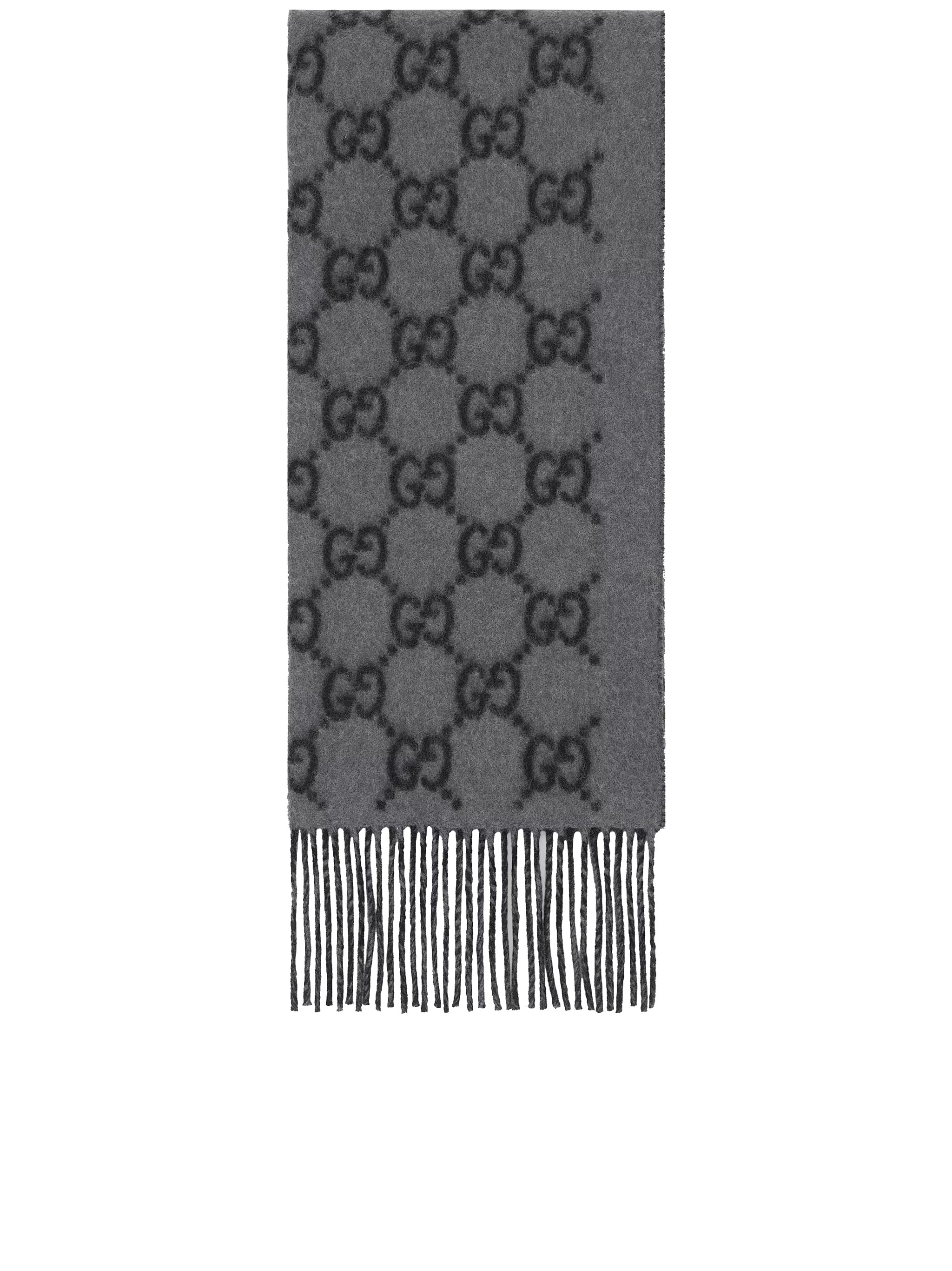 Grey New Canvy Reversible Cashmere Scarf