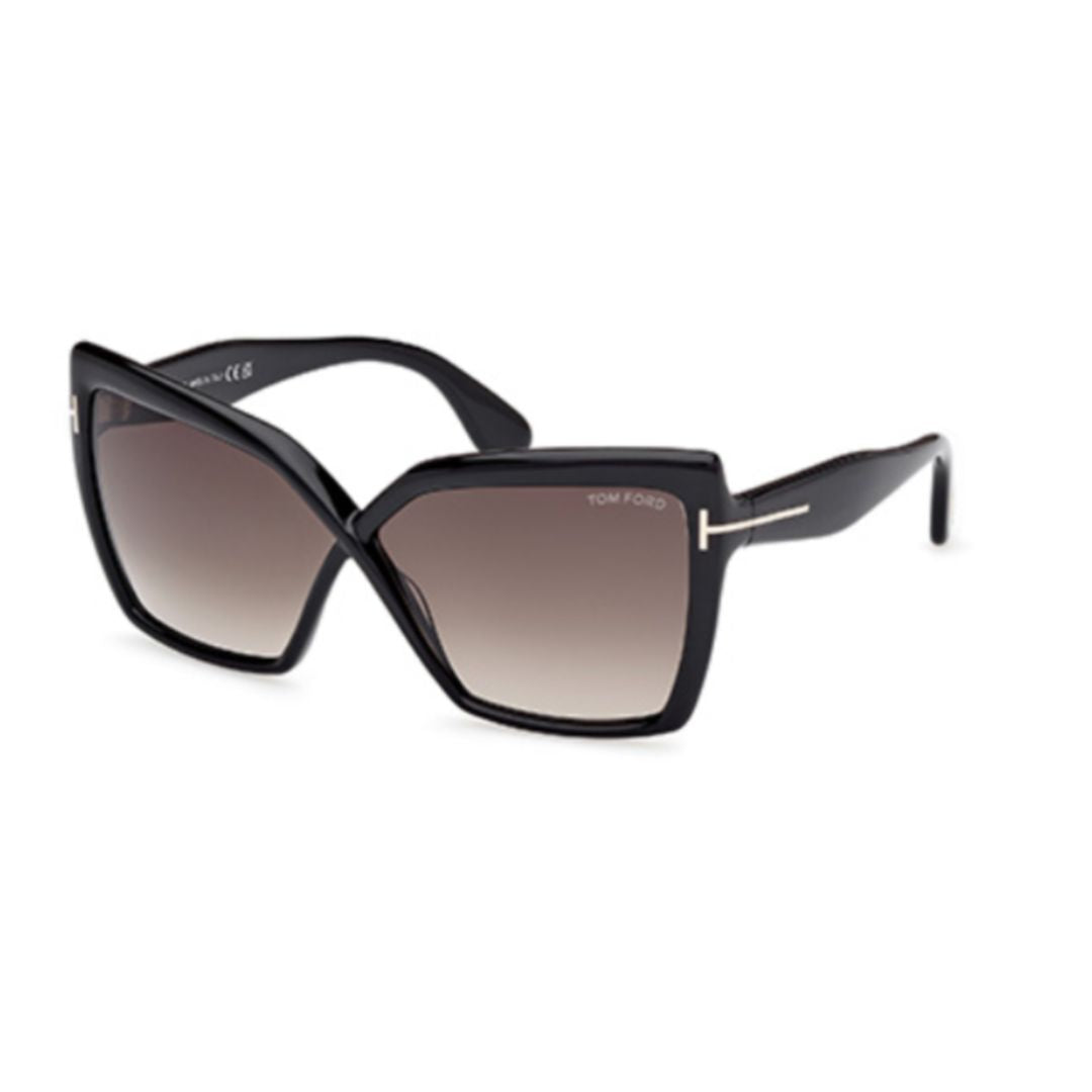 Ft1195 Oversized Black Square Sunglasses