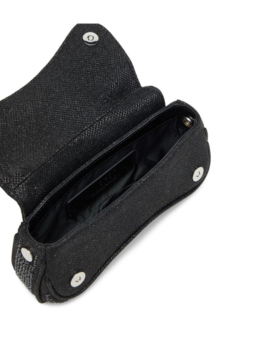 Curved Black Handbag