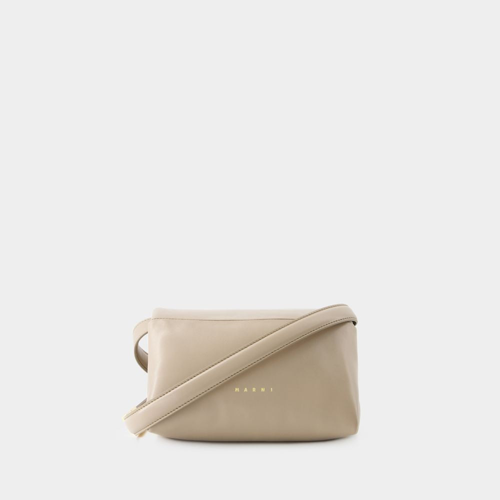 Hobo Small Prisma Bag - Leather - Beige