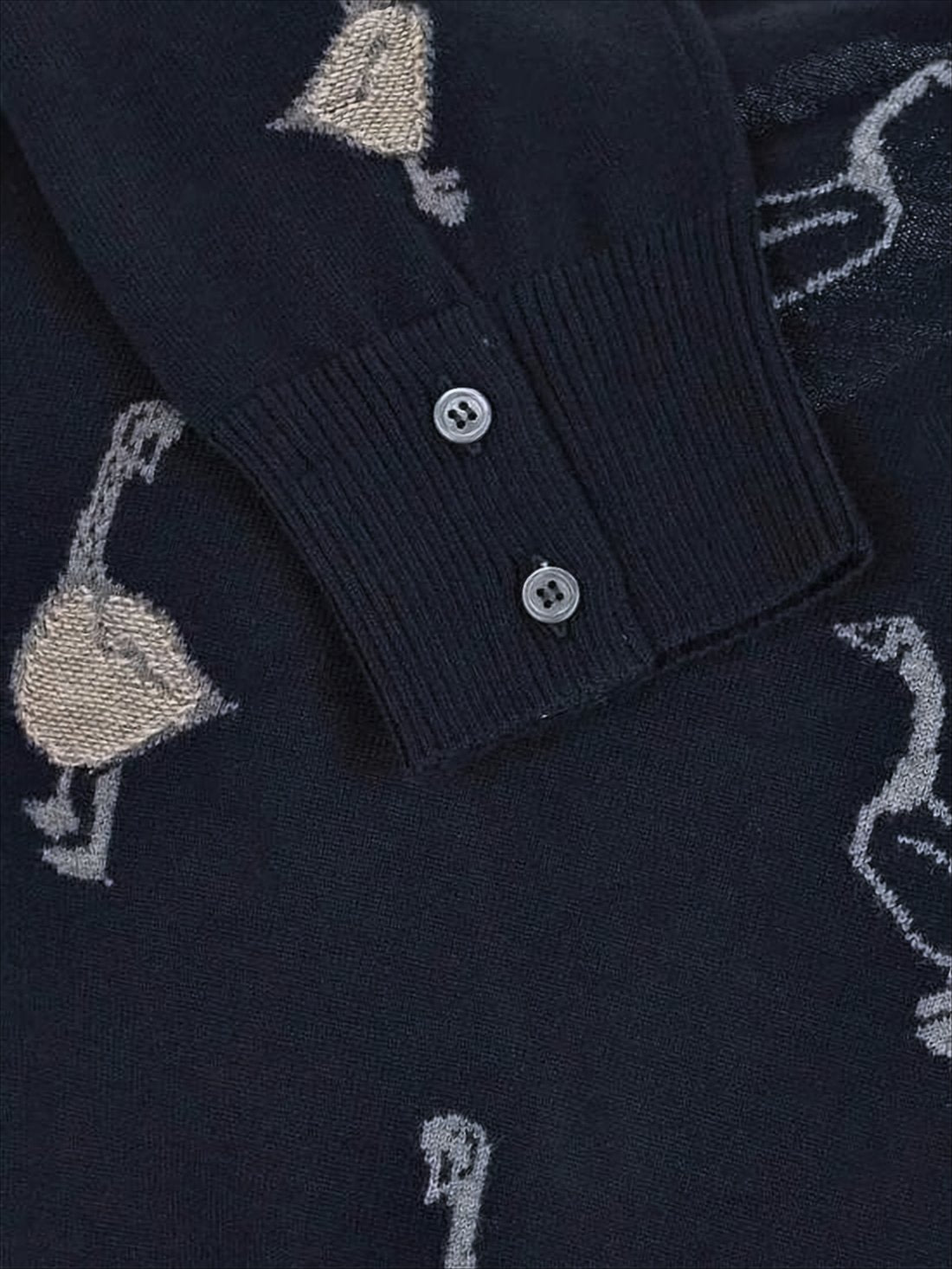 Wool and Cotton Blend Cardigan