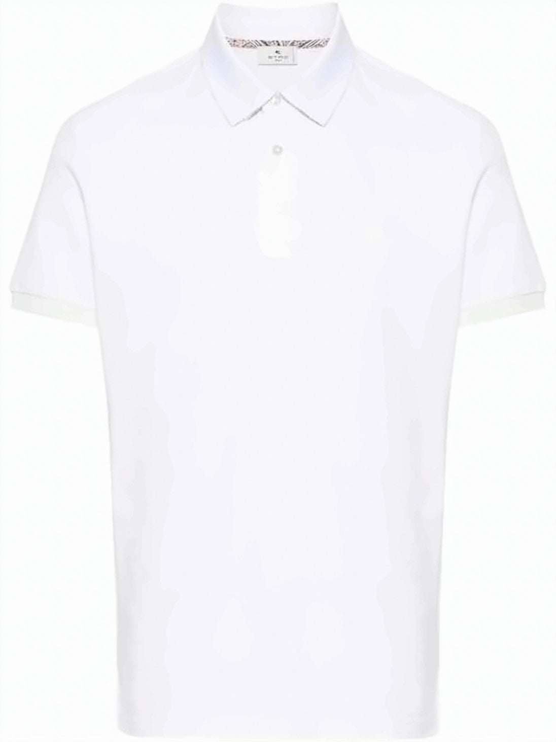 Minimalist Short-Sleeve Polo Shirt with Traditional Collar