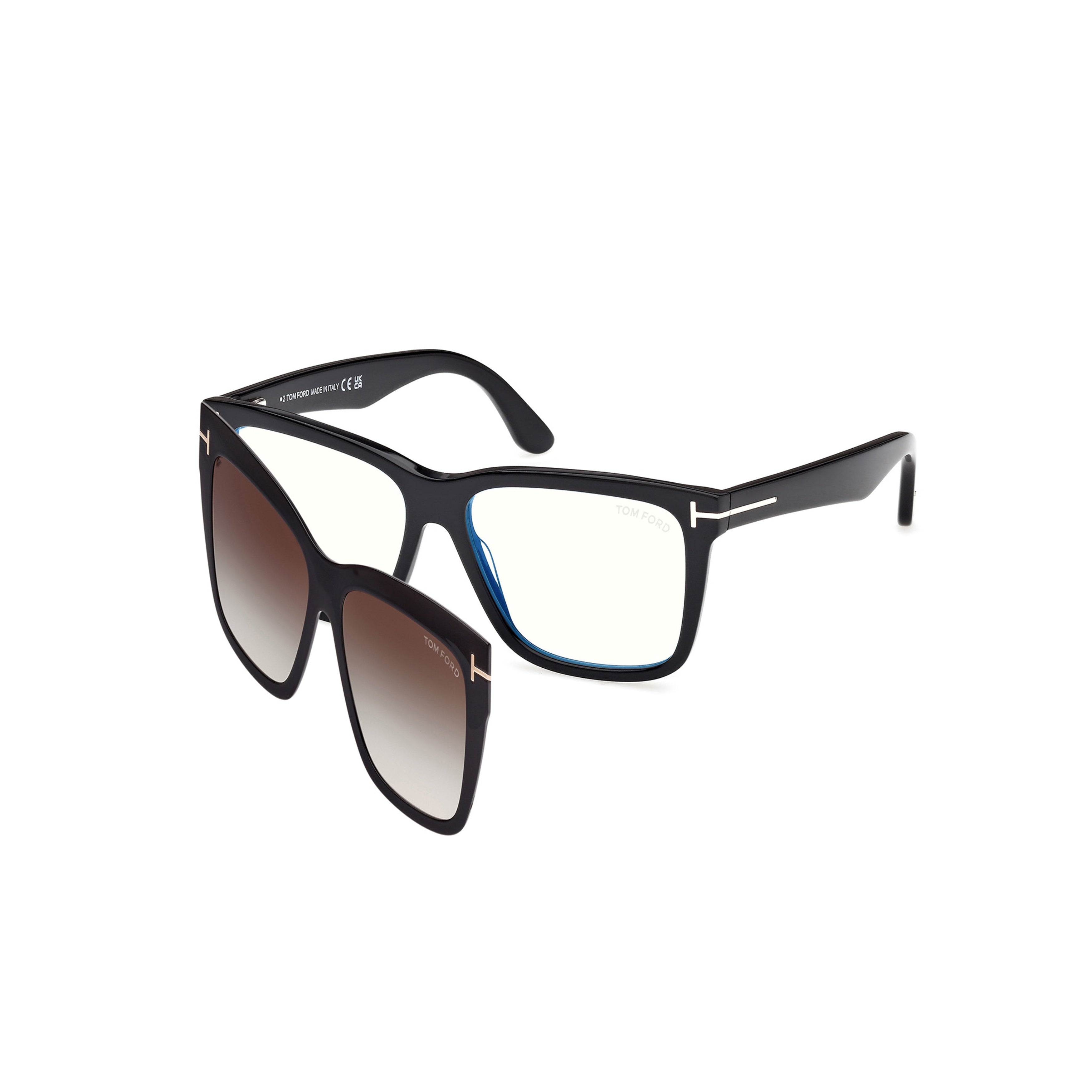 Ft6069-B Bold Square Frame Acetate Eyeglasses