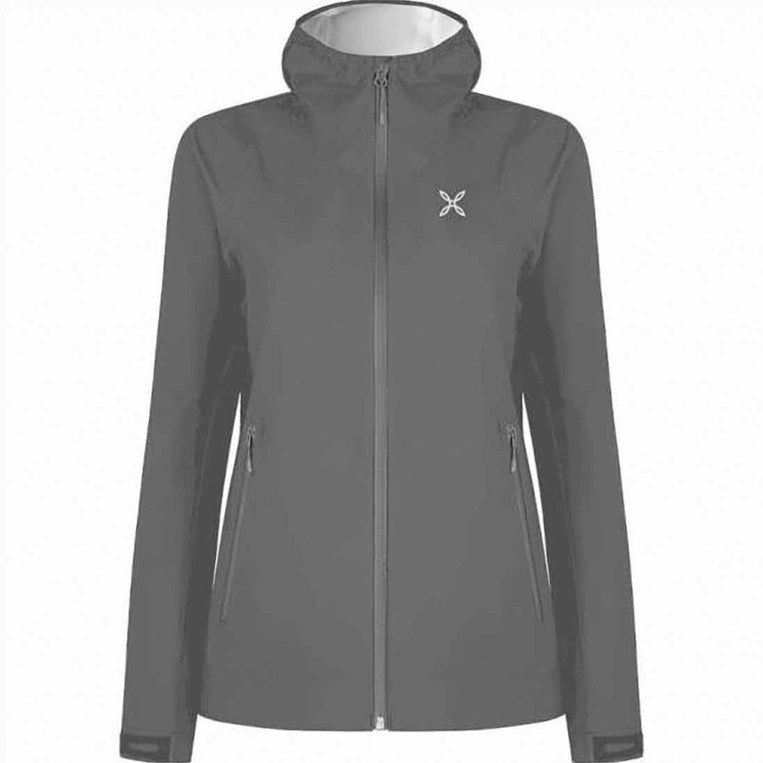 Hooded Grey Montura Jacket with Design