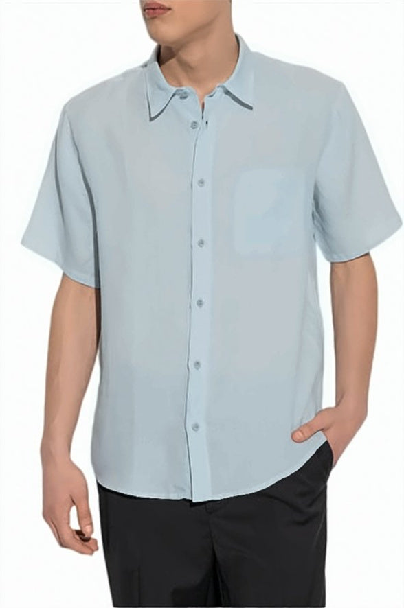 Relaxed Fit Linen Short Sleeve Shirt