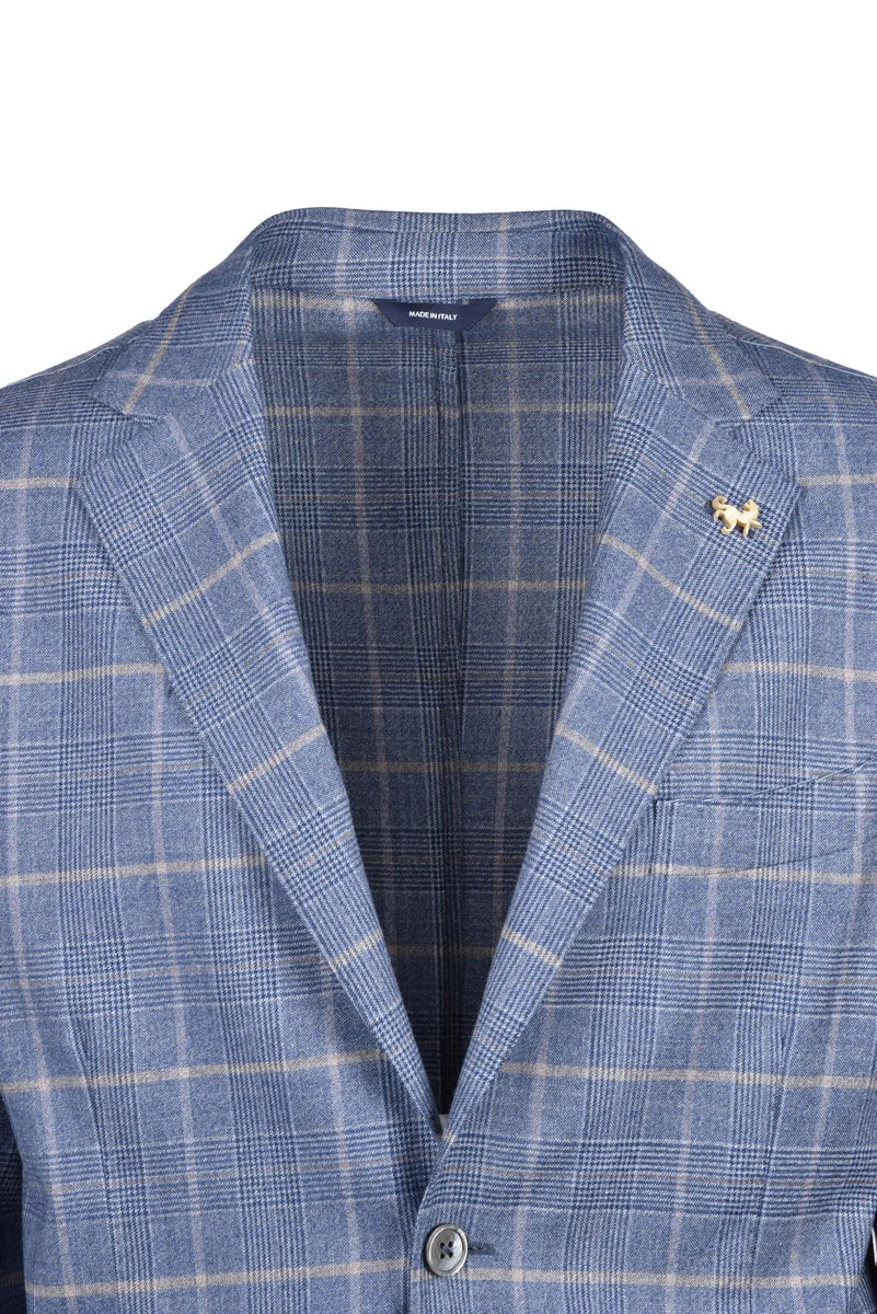 Wool Stretch Jacket - Blue