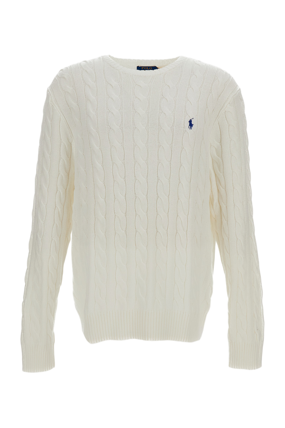 Cable Knit Crew Neck Sweater