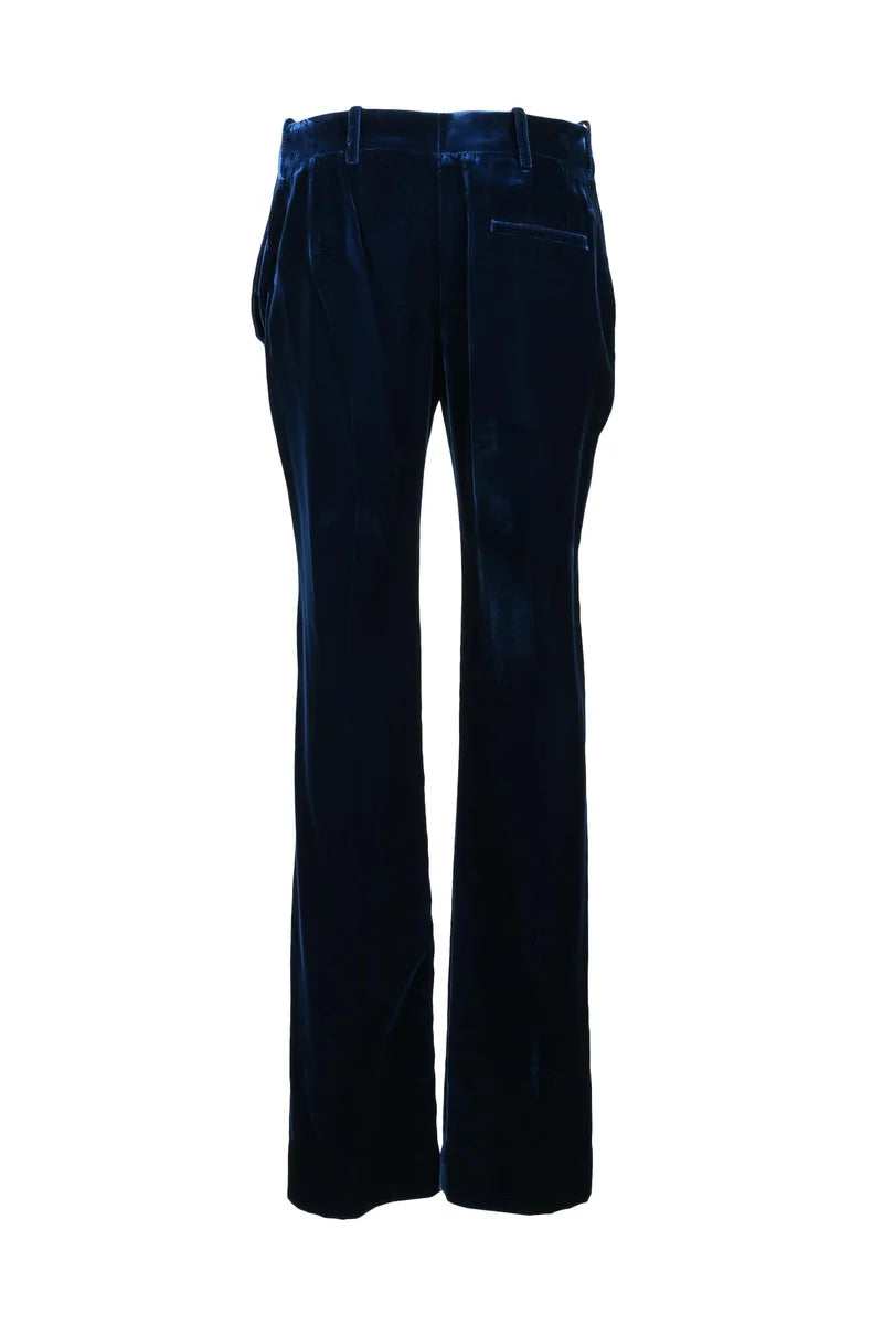 Velvet Trousers - Midnight Blue