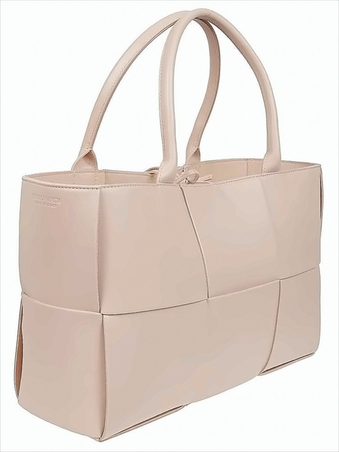 Structured Woven Lambskin Tote Bag