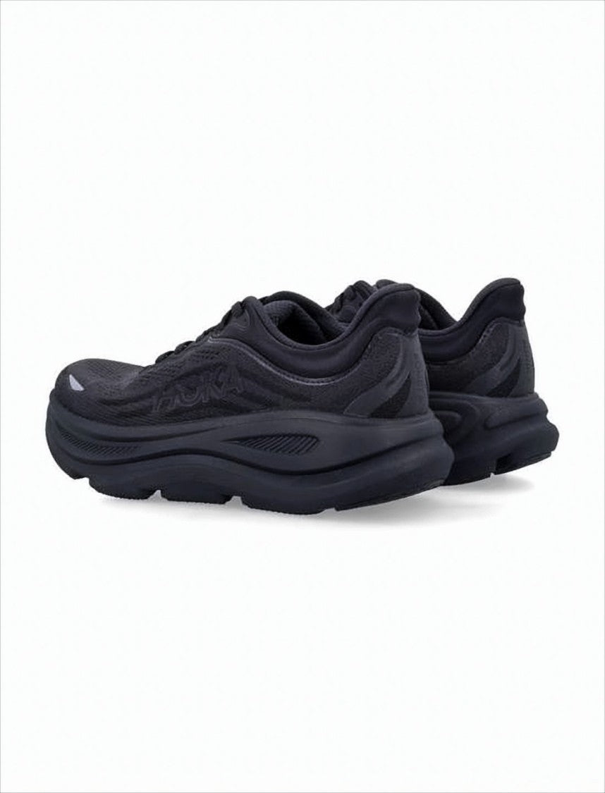 Minimalistic Black Sneakers with Breathable Mesh