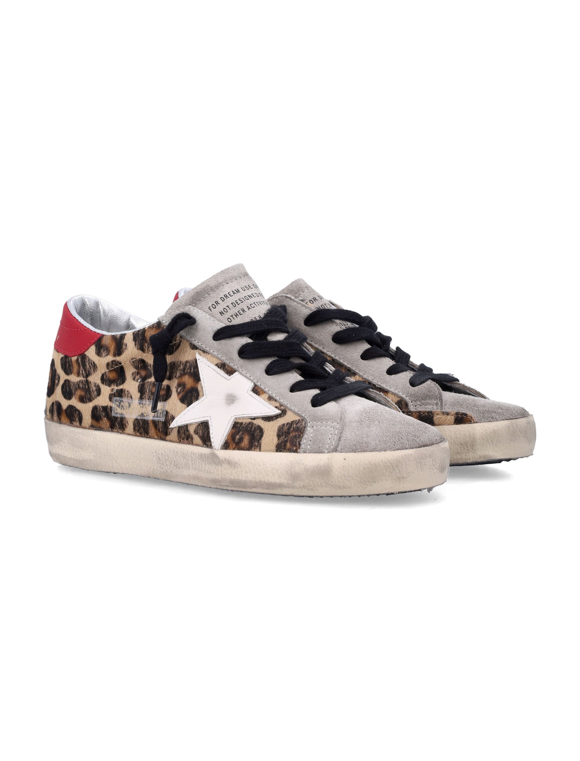 Golden Goose Super-Star Woman's Sneakers Leopard Print