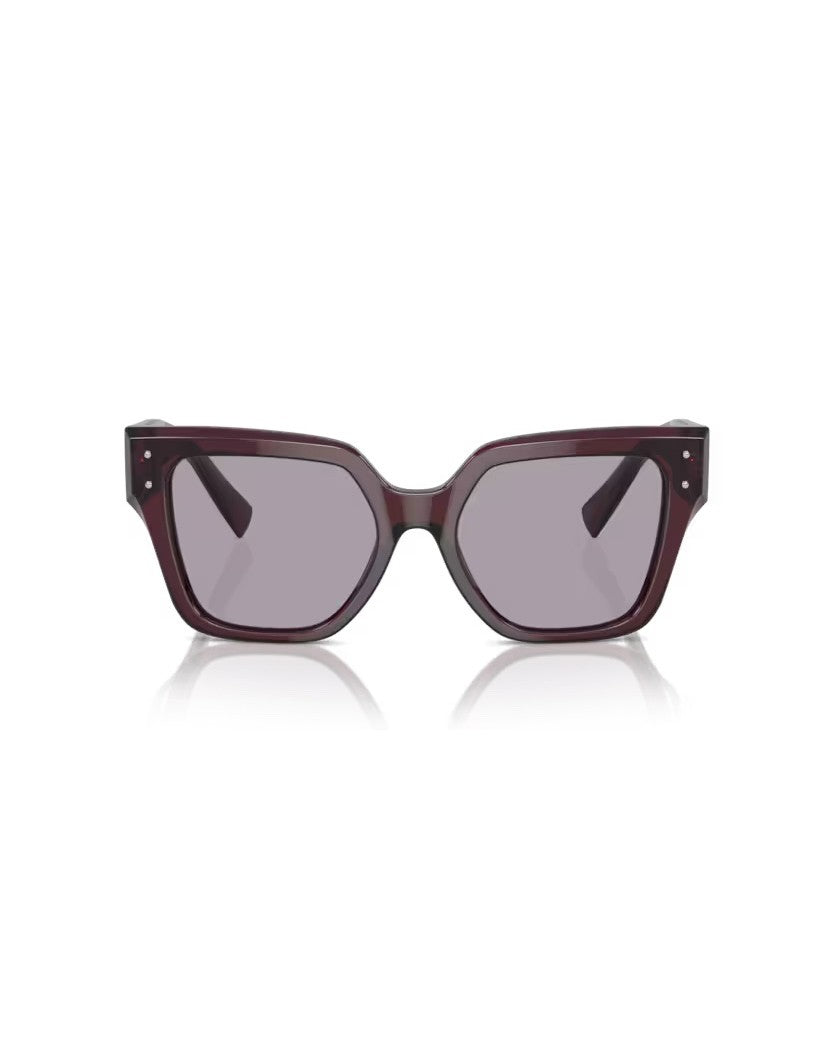 Square Faceted Sunglasses With Refined Pin Details