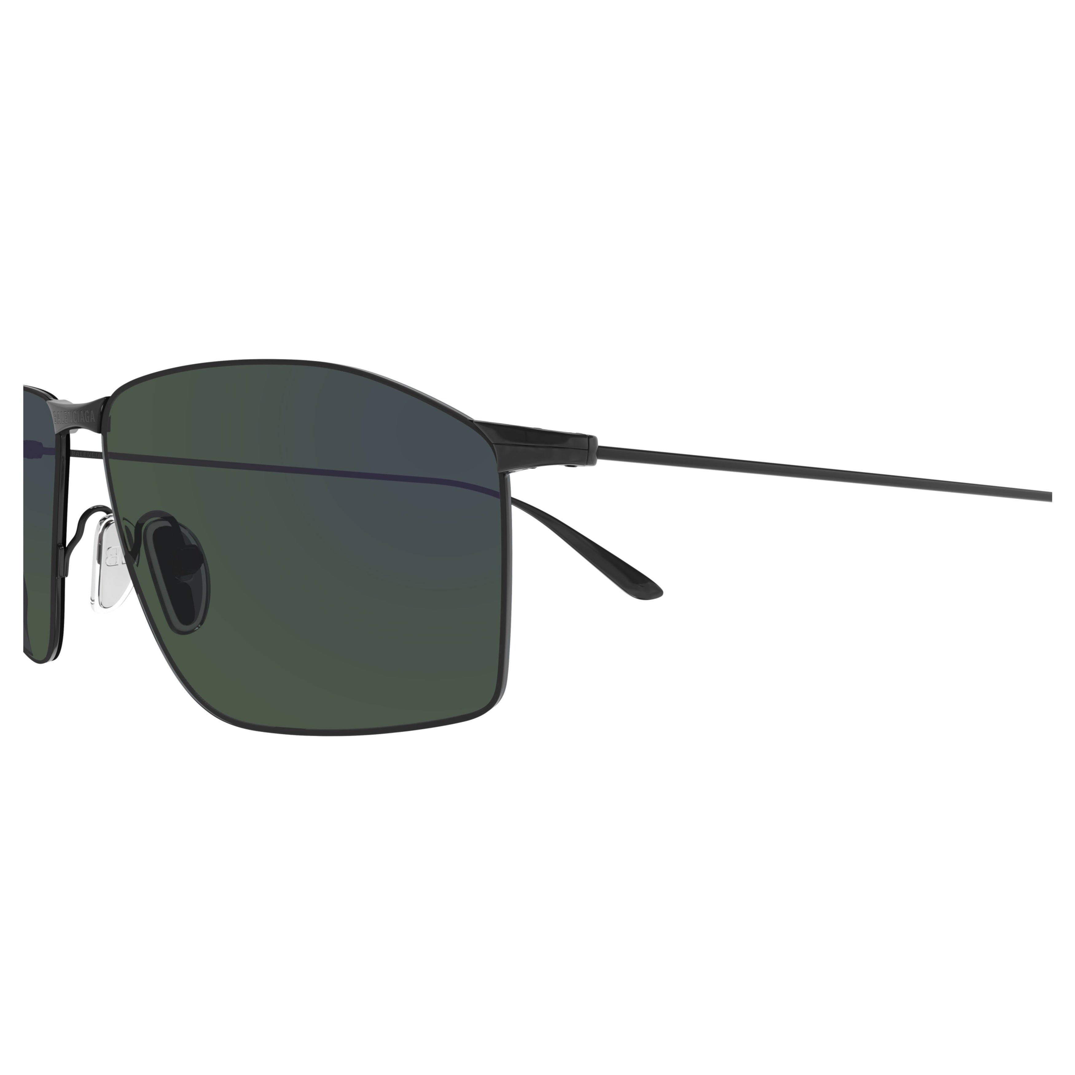 Bb0413s Rectangular Metal Frame Sunglasses