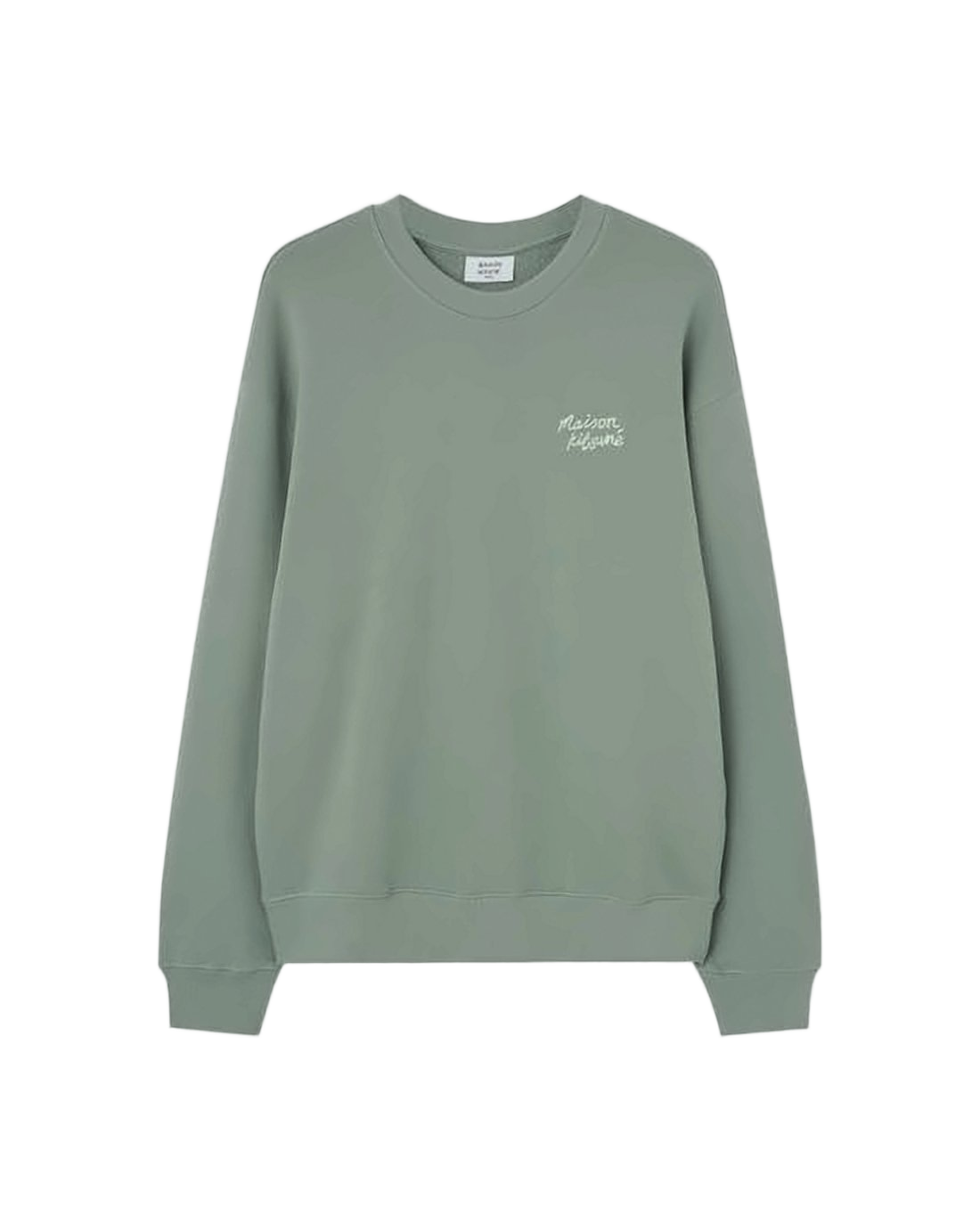 Minimalist Long-Sleeve Cotton Sweatshirt with Subtle Logo