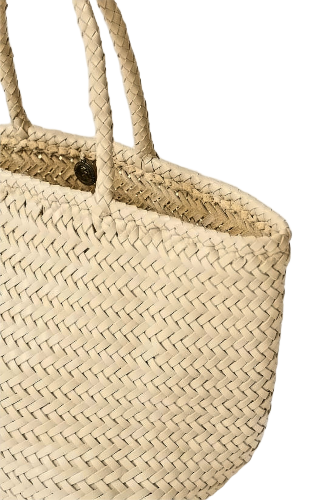 Woven Buffalo Leather Tote Bag