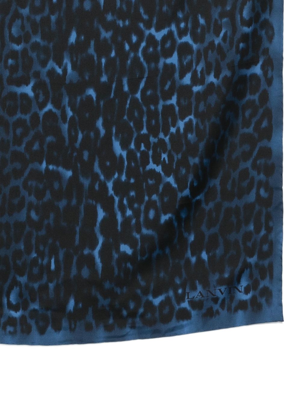 Blue Silk Scarf