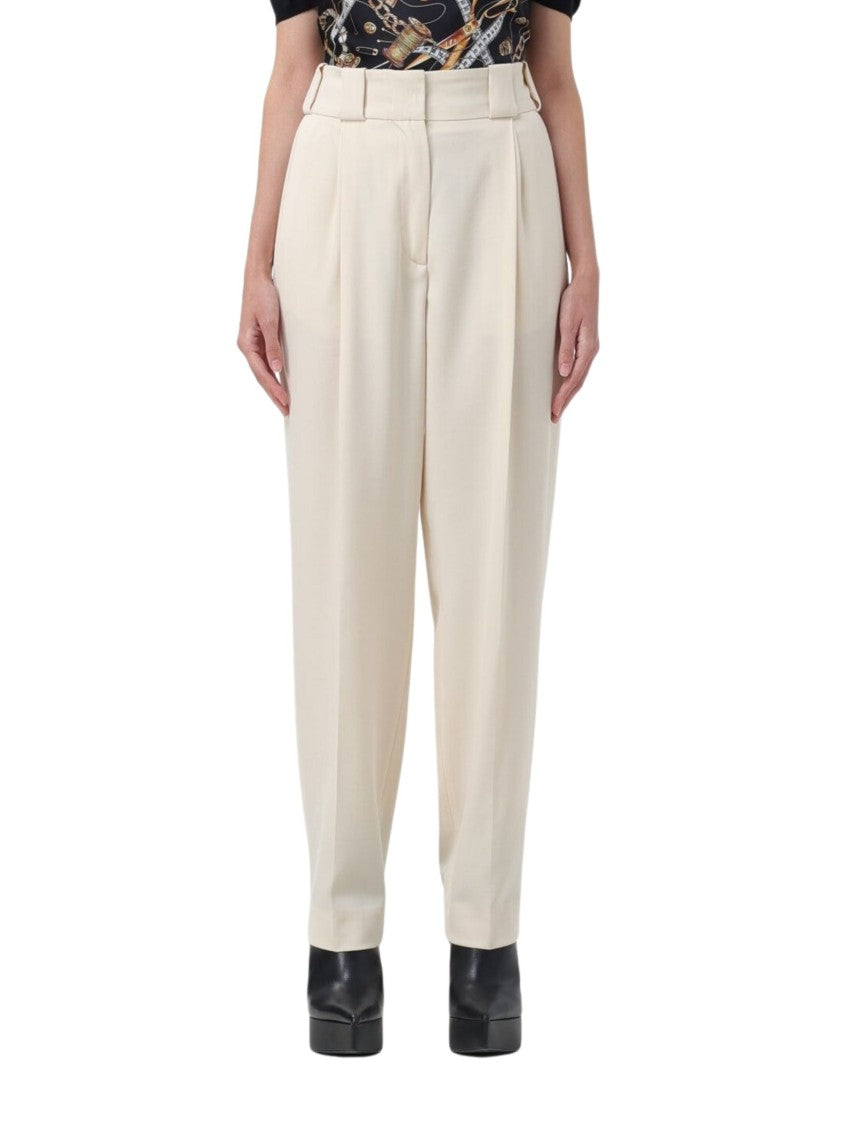 White Wool Trousers