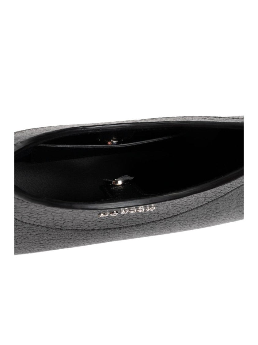 Mini T-Bar Bag In Textured Black Lambskin
