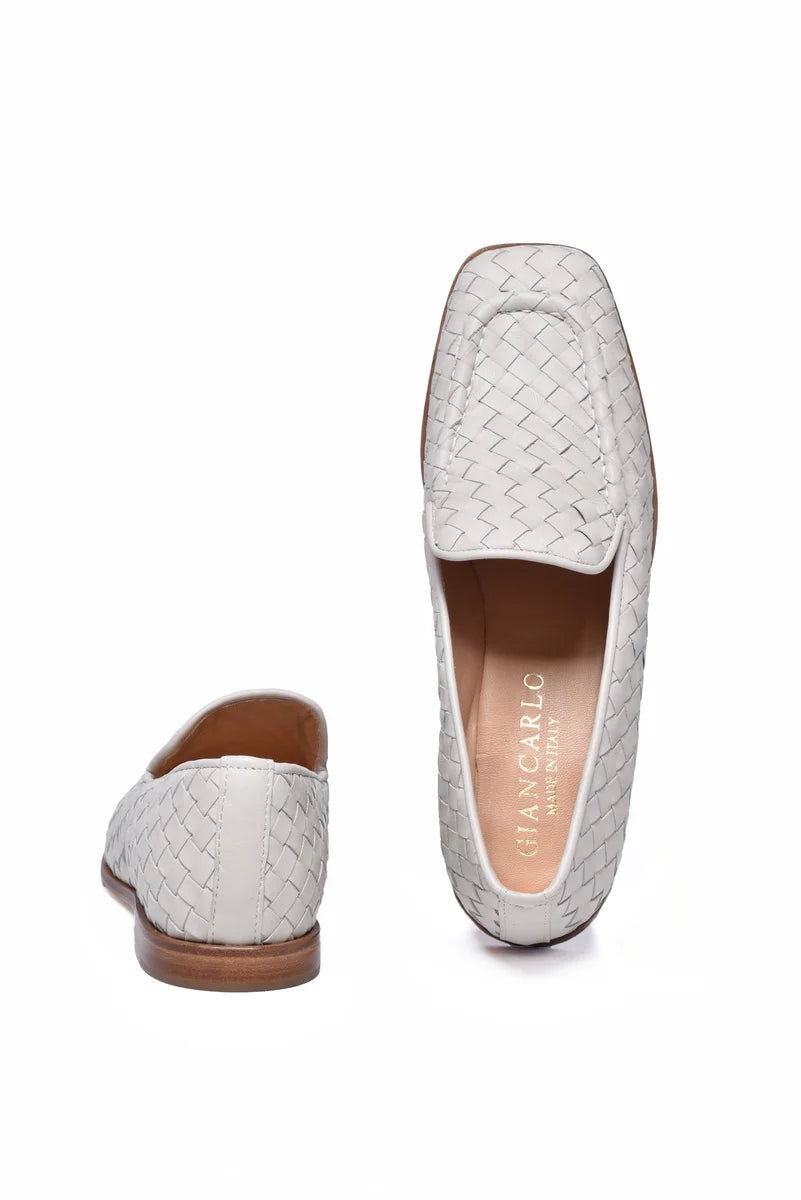 Woven Loafer - White