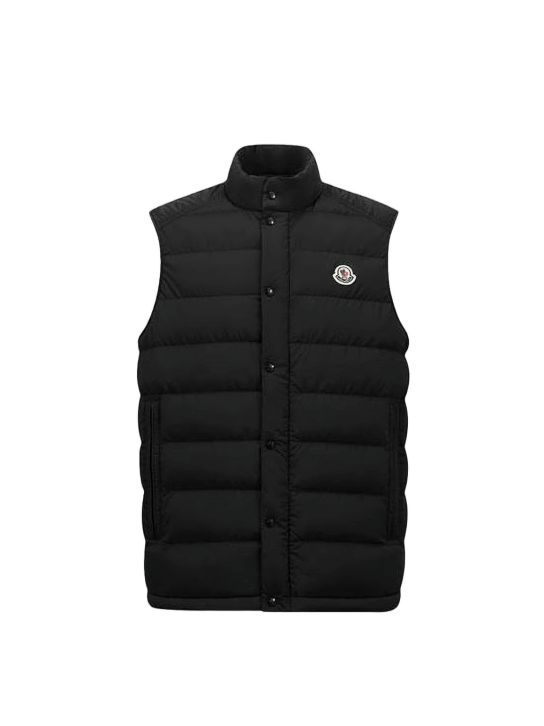 Padded Casual Vest with Horizontal Quilting