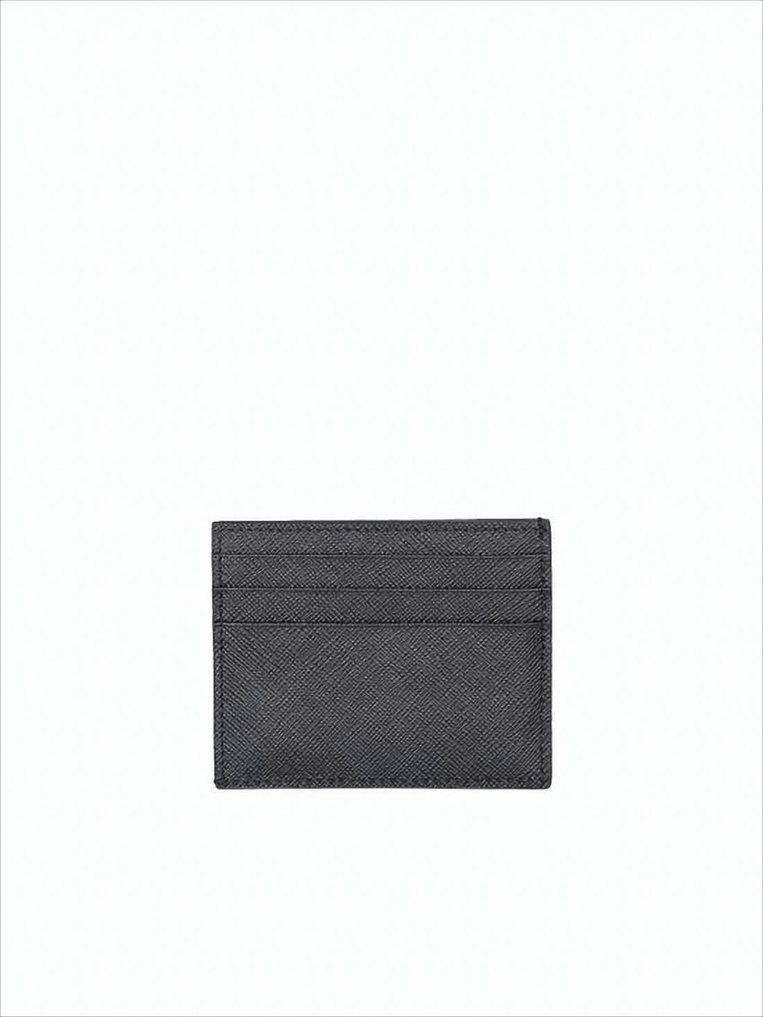 Textured Black Card Wallet