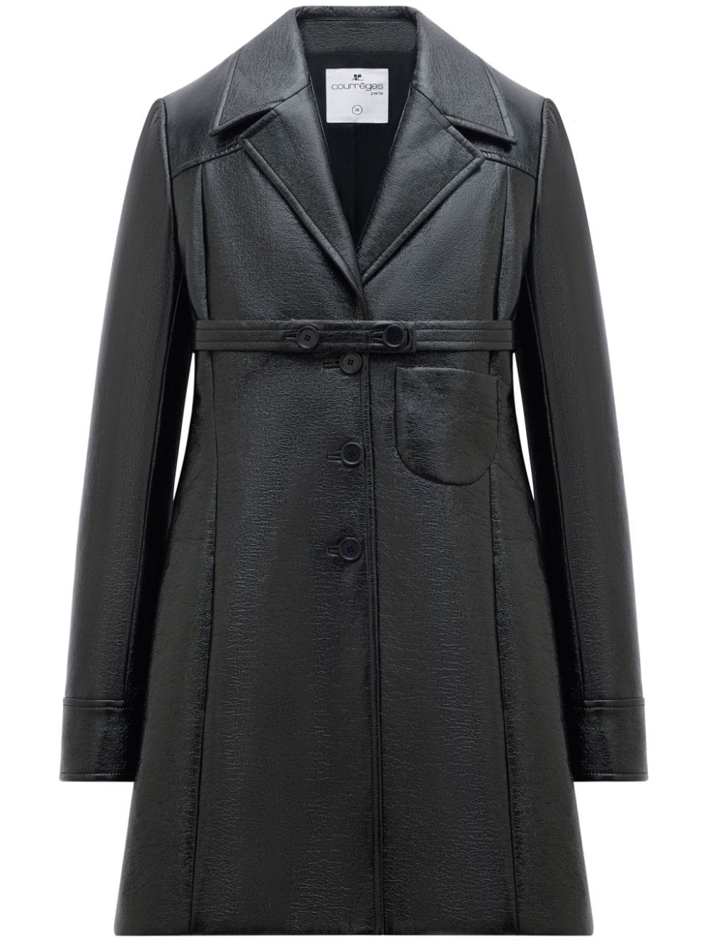 Heritage Belted Vinyl Tailored Coat